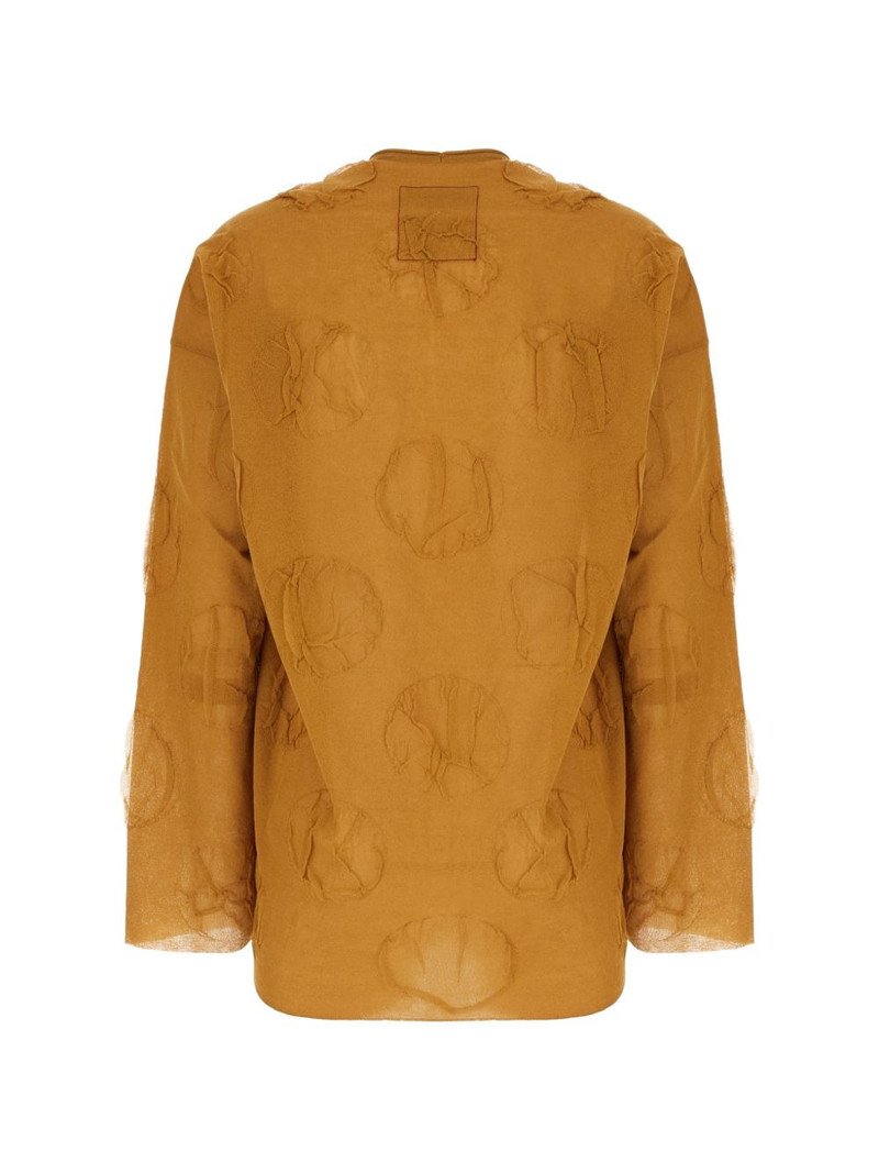 UMA WANG raised-pattern sweater outlook