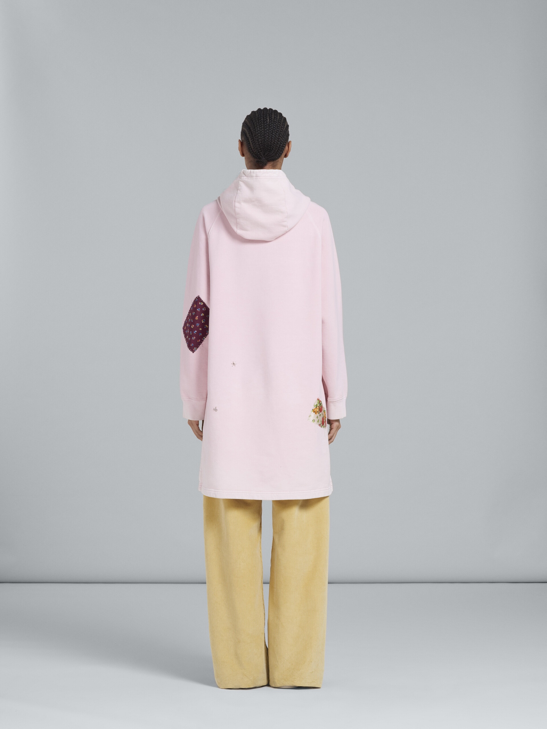 LIGHT PINK EMBROIDERED HOODIE - 3
