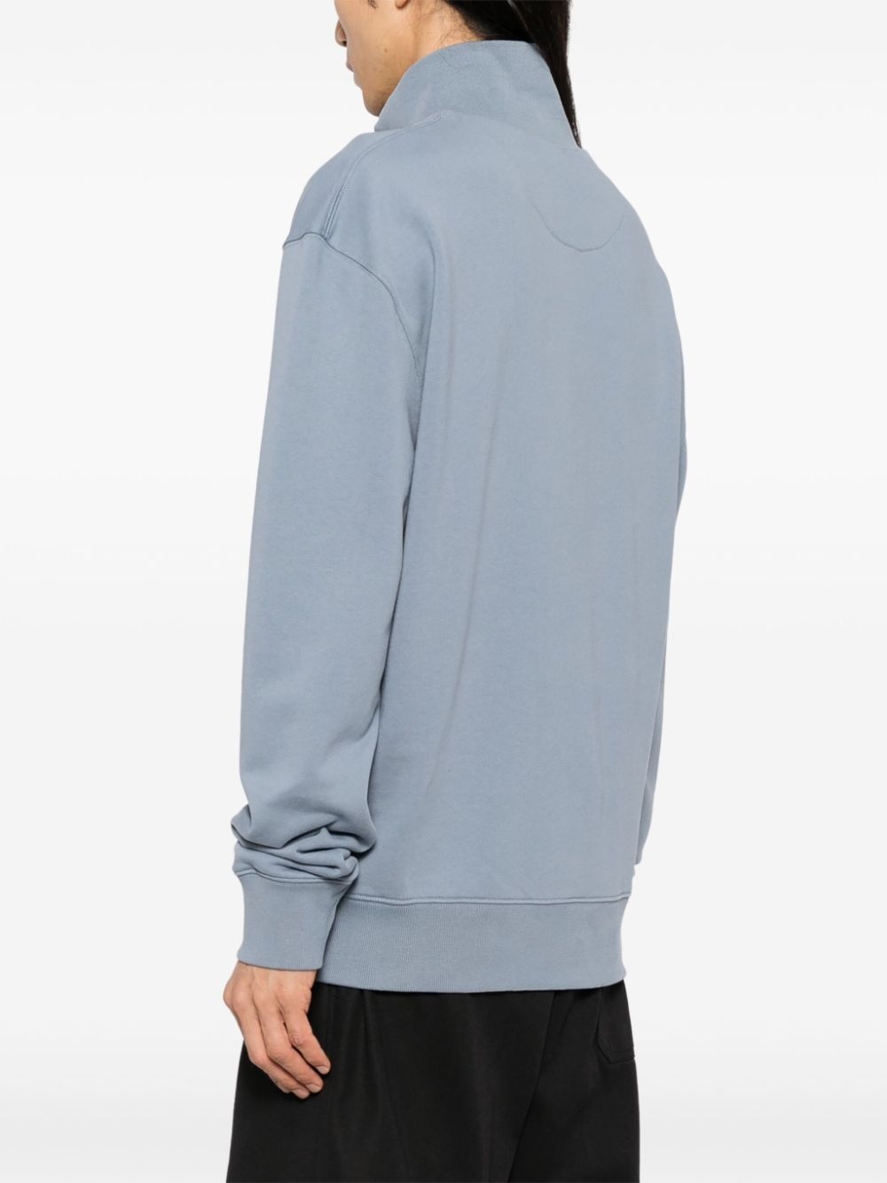 Fox Head-patch half-zip sweatshirt - 4