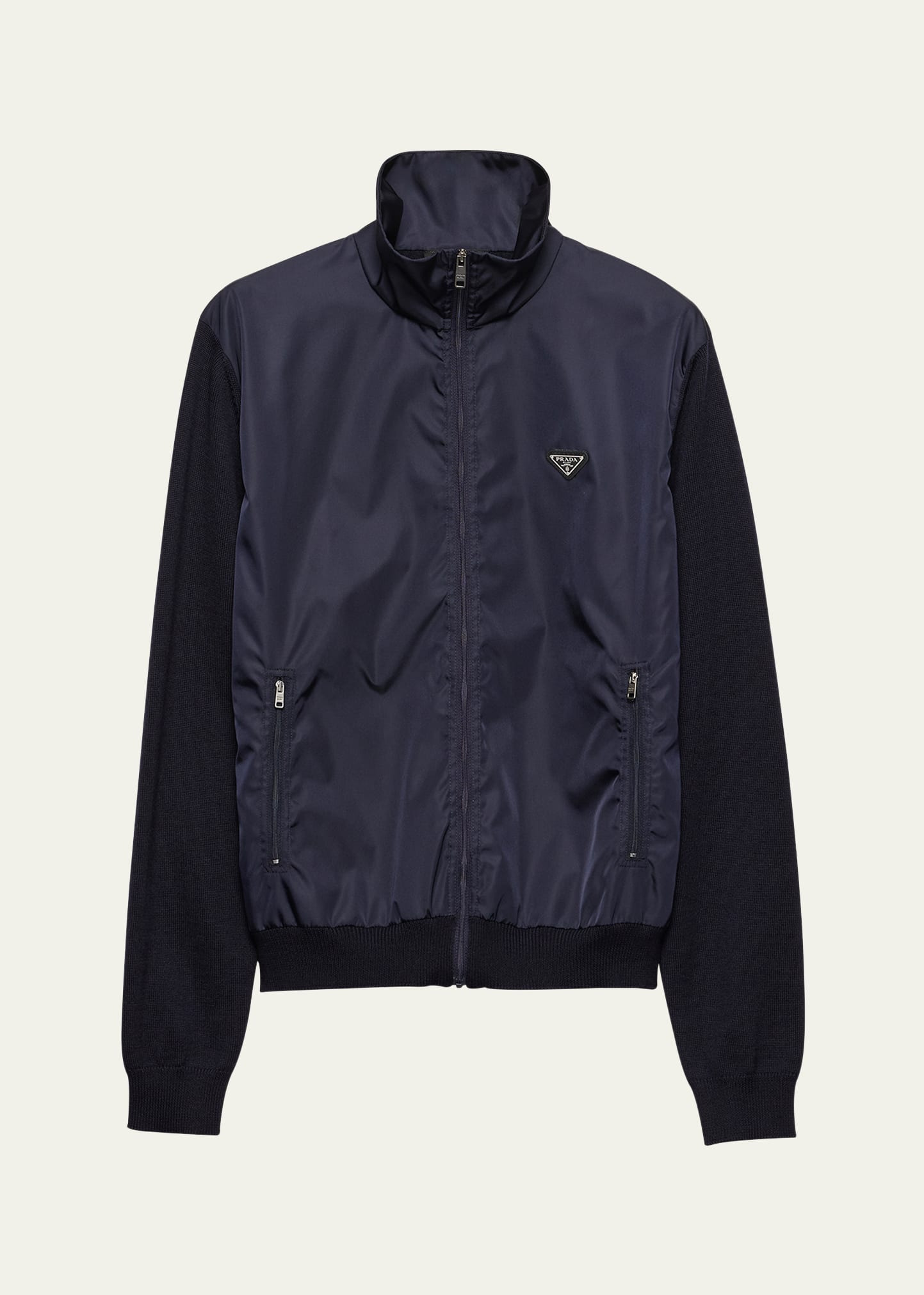 Men's Mix Media Full-Zip Jacket - 1