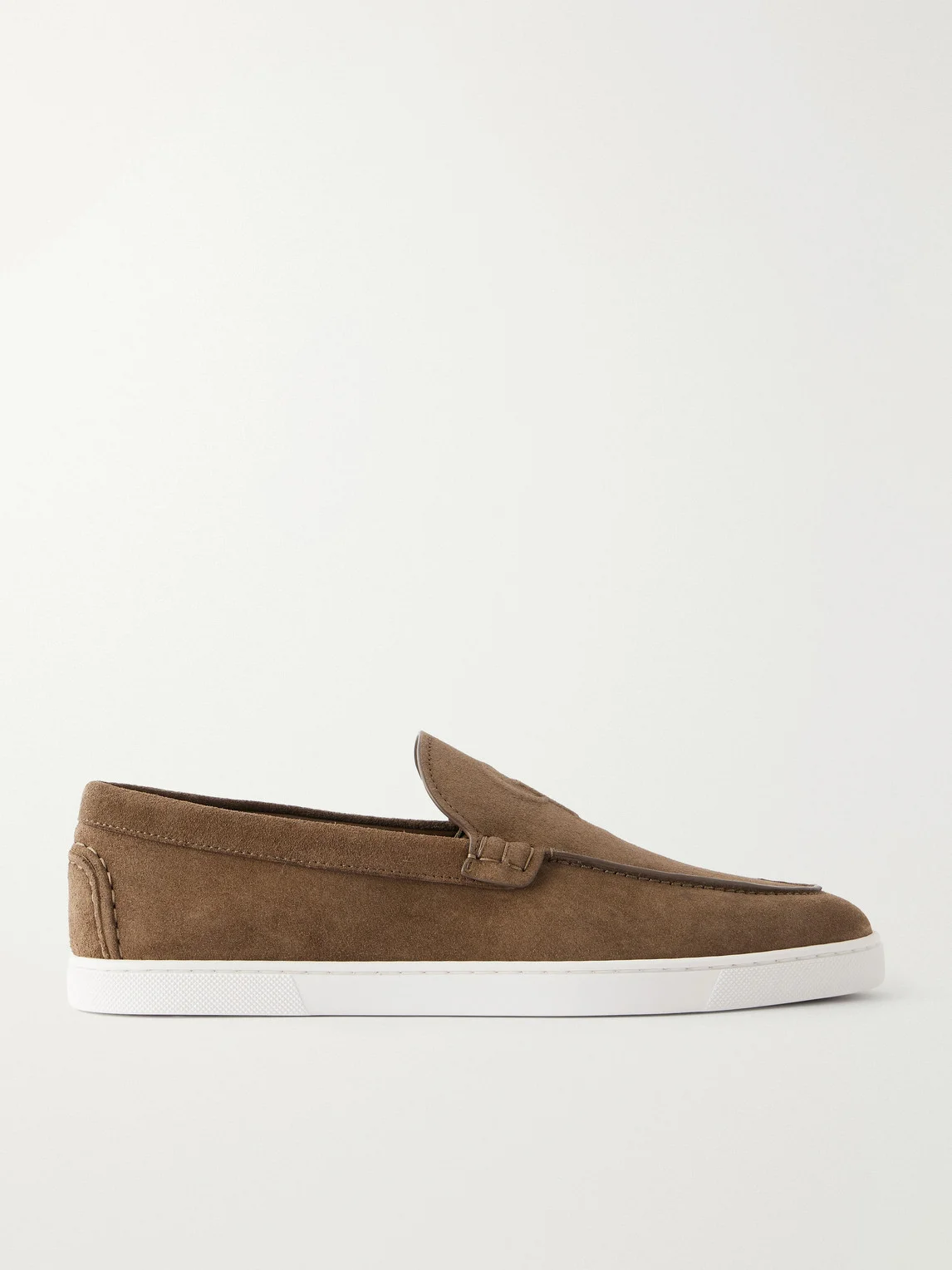 NeoCL Logo-Embossed Suede Boat Shoes - 1