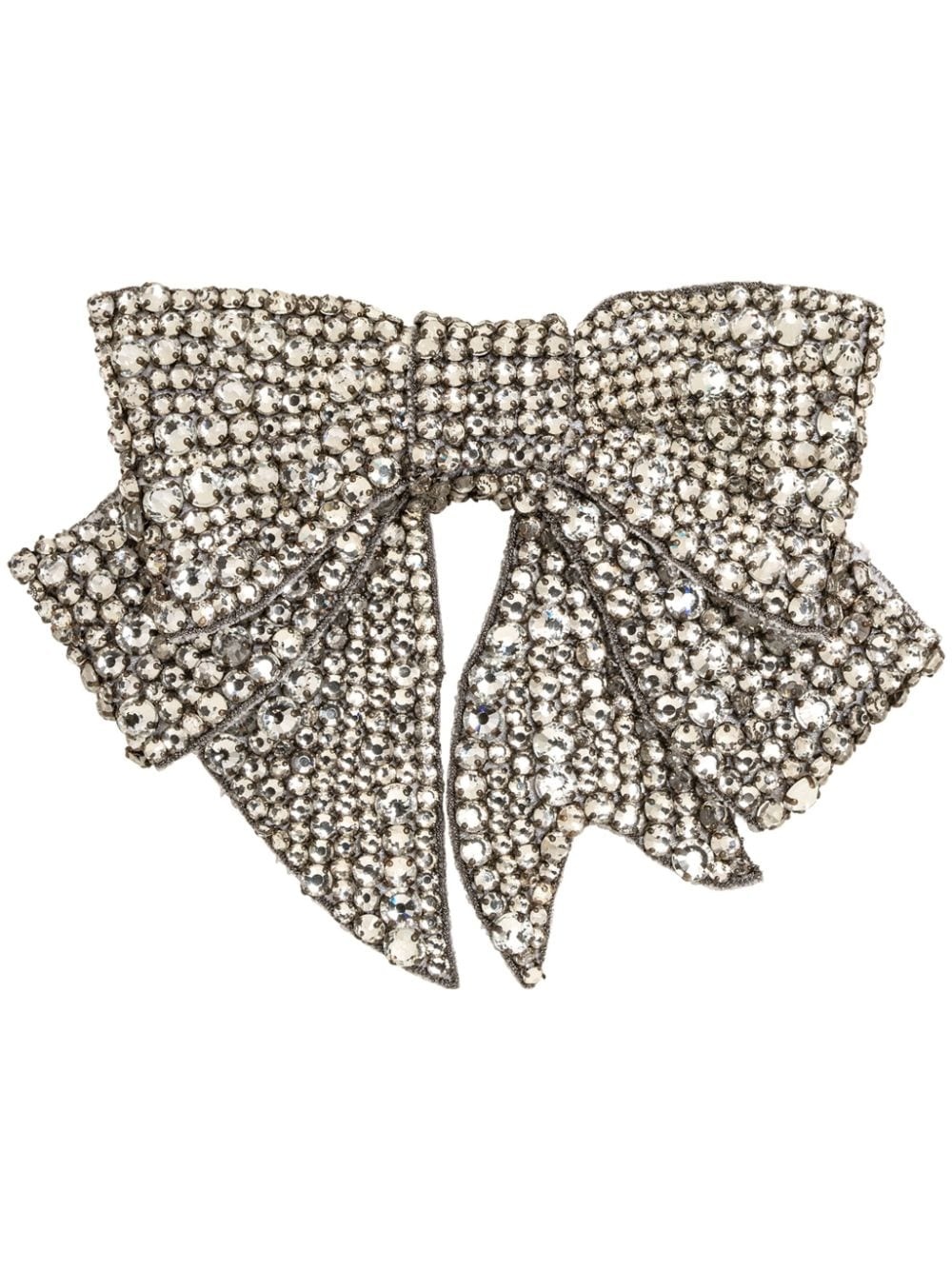 Belle embellished bow barrette - 1
