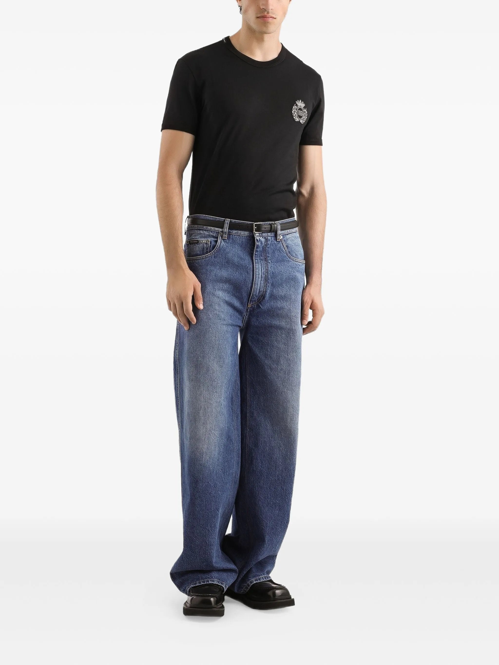 Dolce & Gabbana Logo-embroidered T-shirt - 2