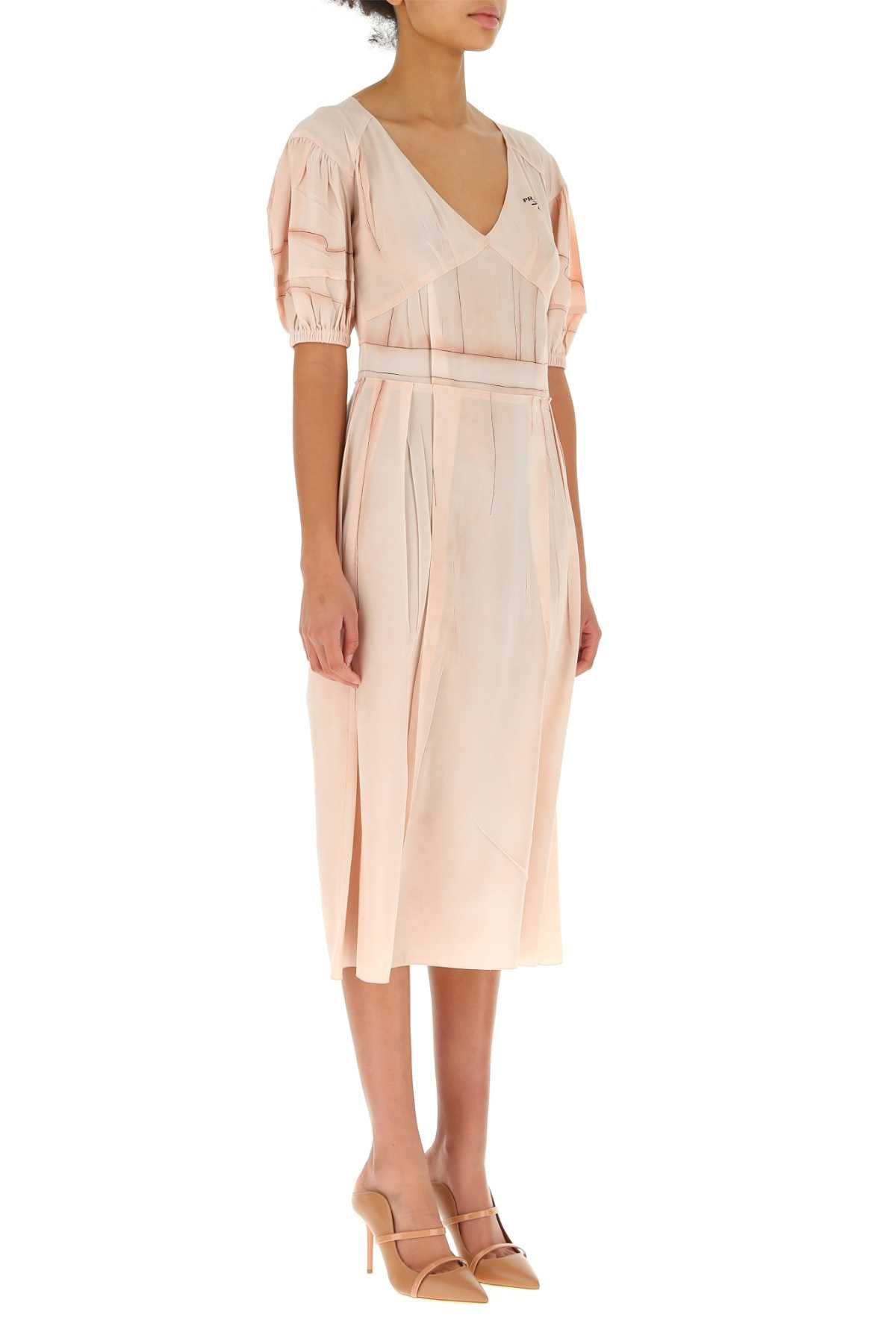Prada Women Pink Silk Dress - 3