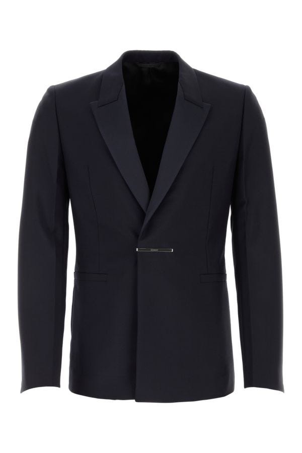 ジャケット GIVENCHY Midnight Blue Wool Blend Blazer Givenchy Midnight Blue Wool Blend Blazer – LOZURI®