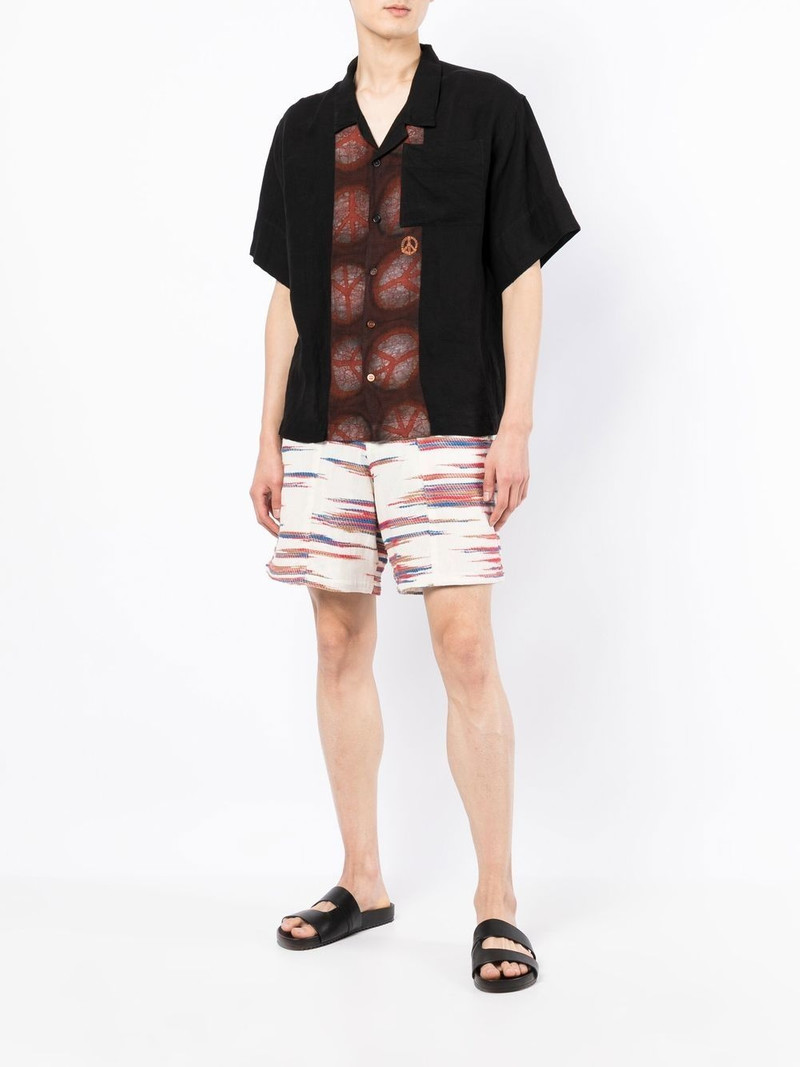 Story mfg. Peace Greetings linen shirt outlook