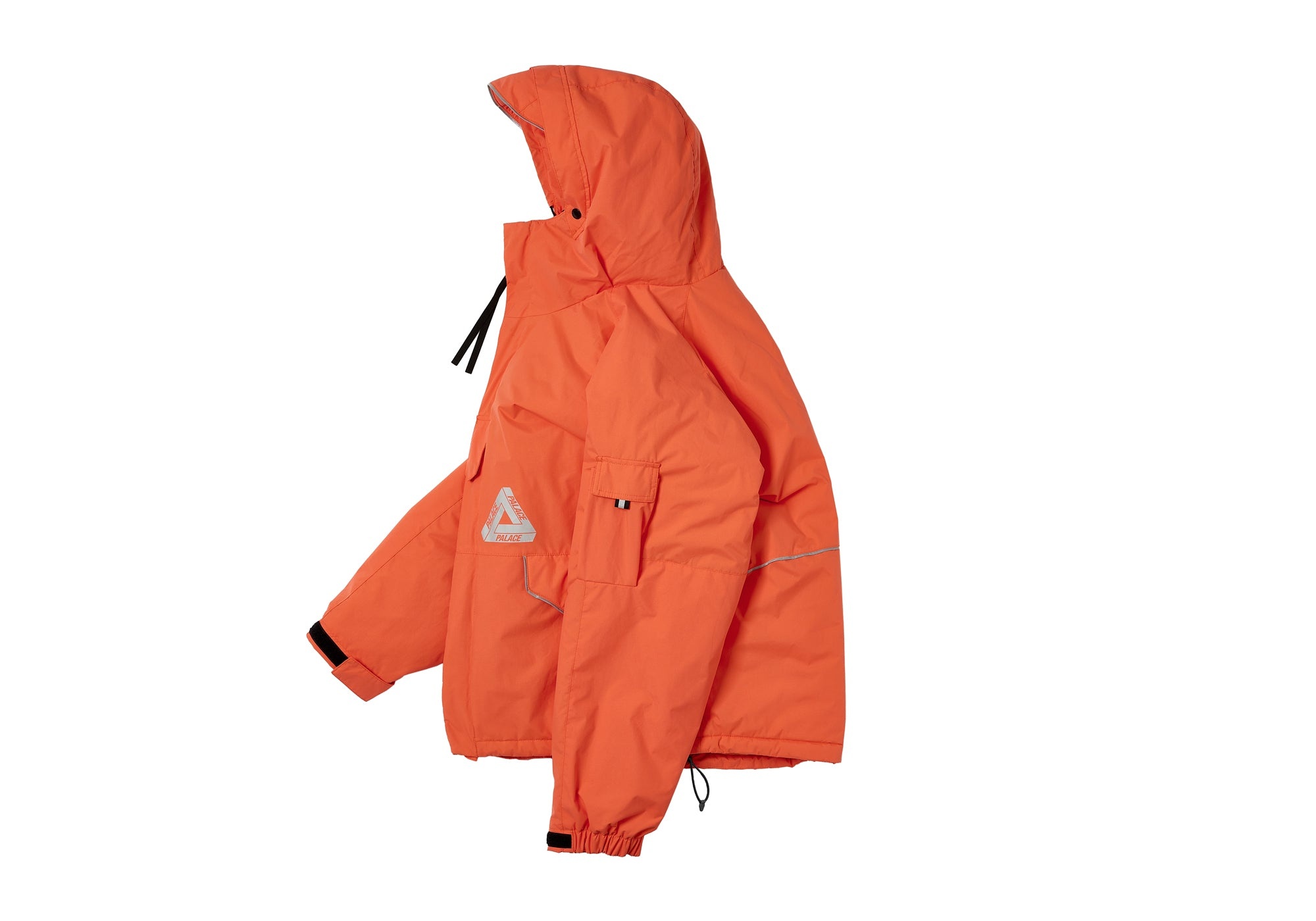 PALACE P-TECH HOODED JACKET ORANGE | REVERSIBLE