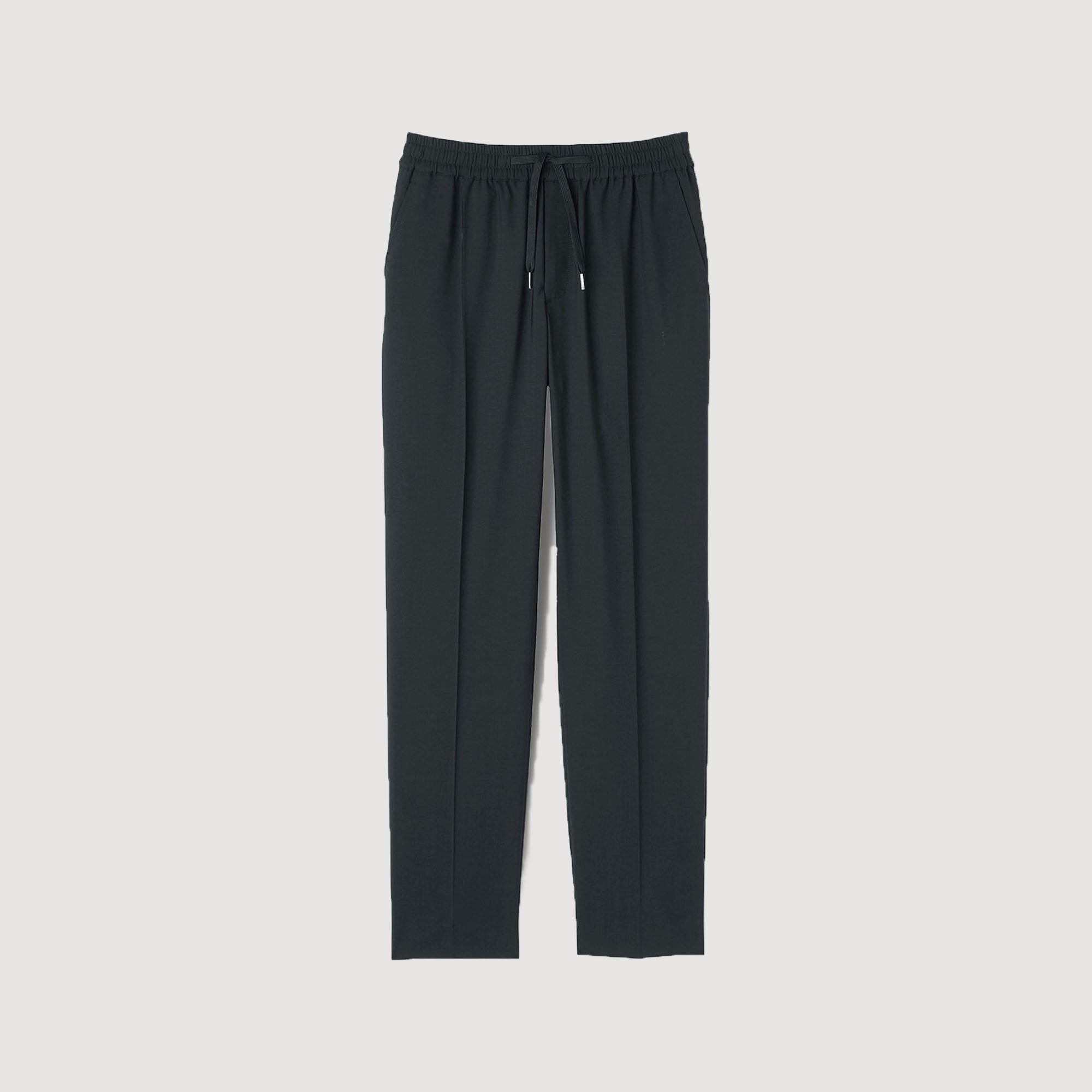 ELASTICATED STRAIGHT-LEG TROUSERS - 6