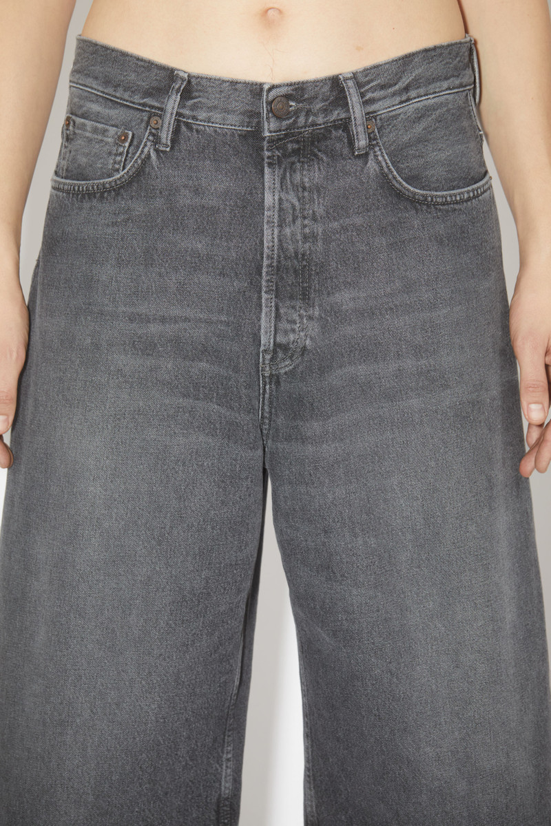 Loose fit denim shorts - Black 5