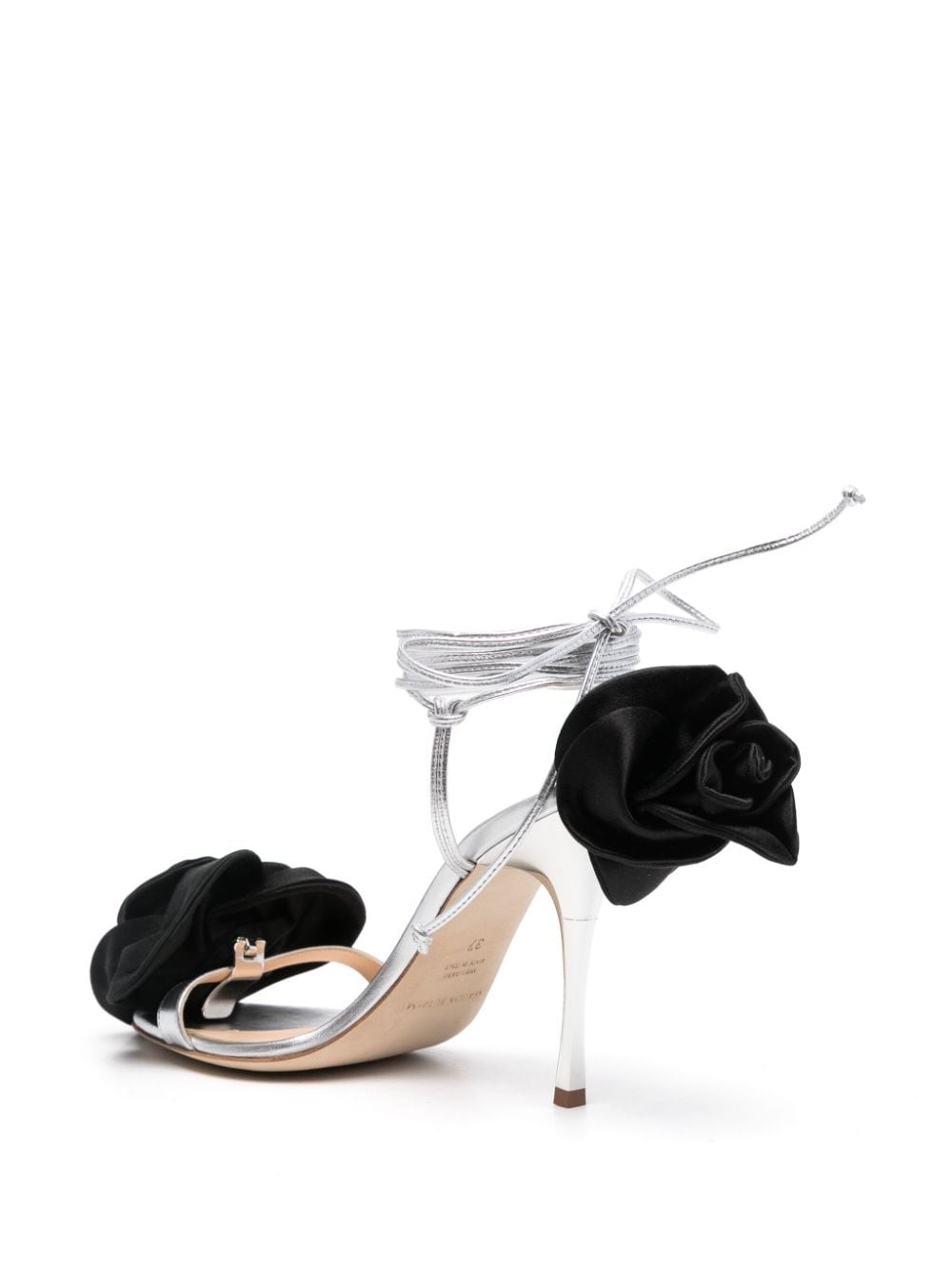 110mm floral-appliqué sandals - 3