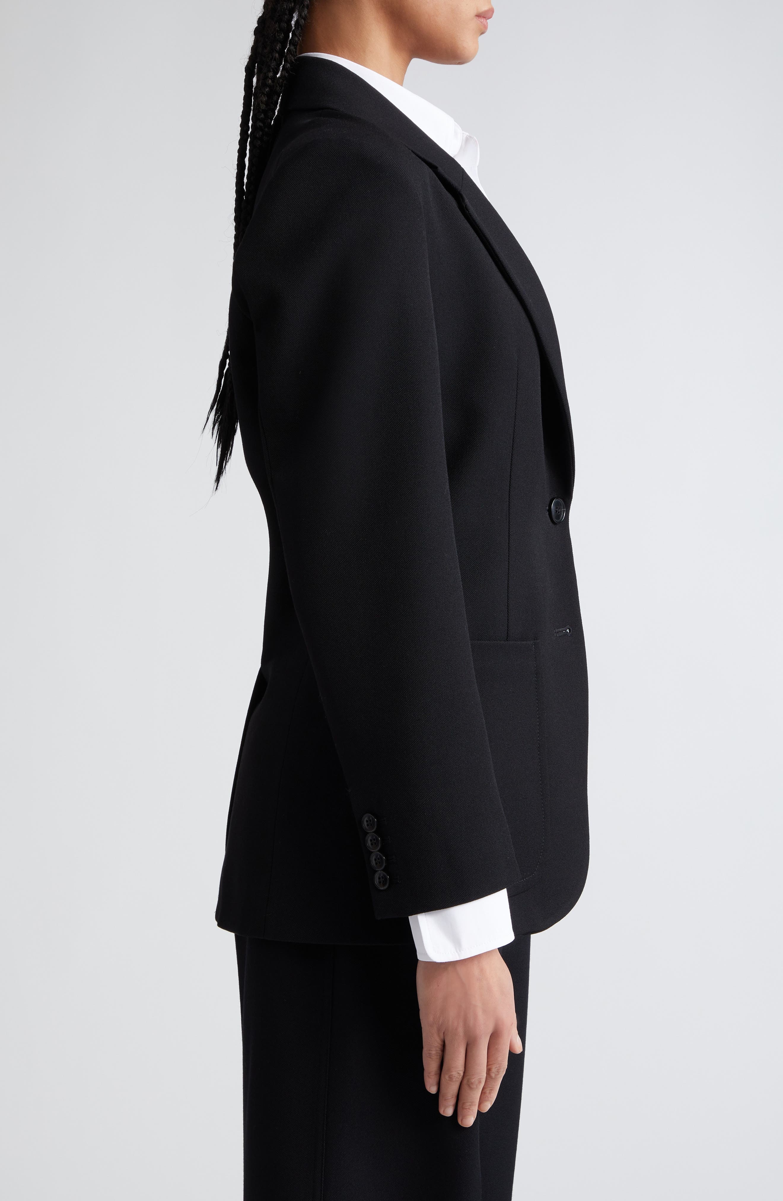 Patch Pocket Twill Blazer - 4