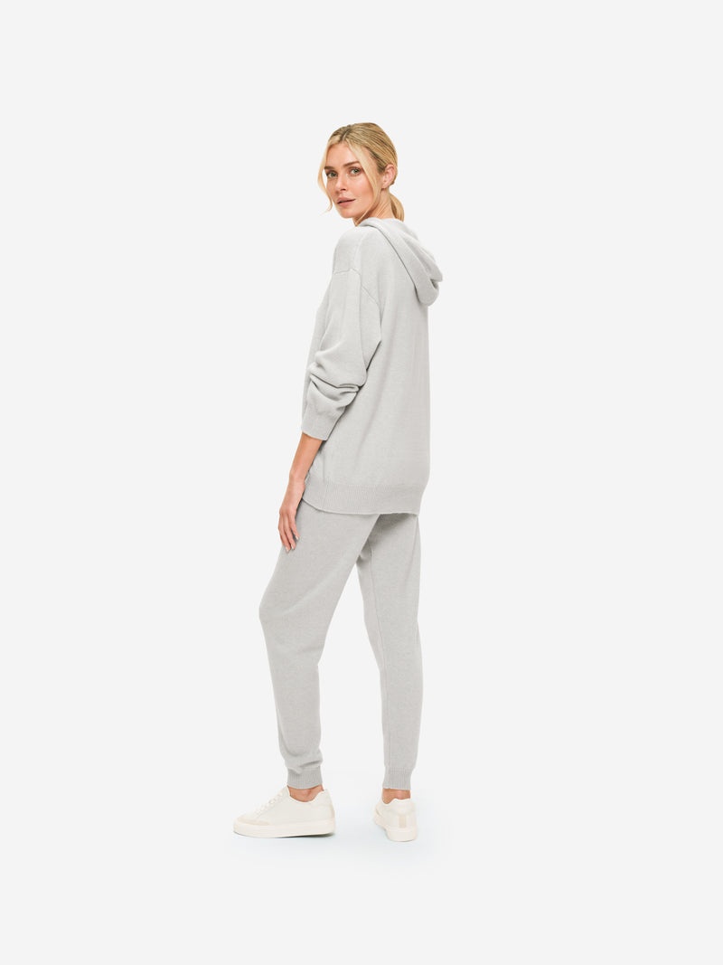 Women's Relaxed Pullover Hoodie Daphne Cashmere Silver - 4