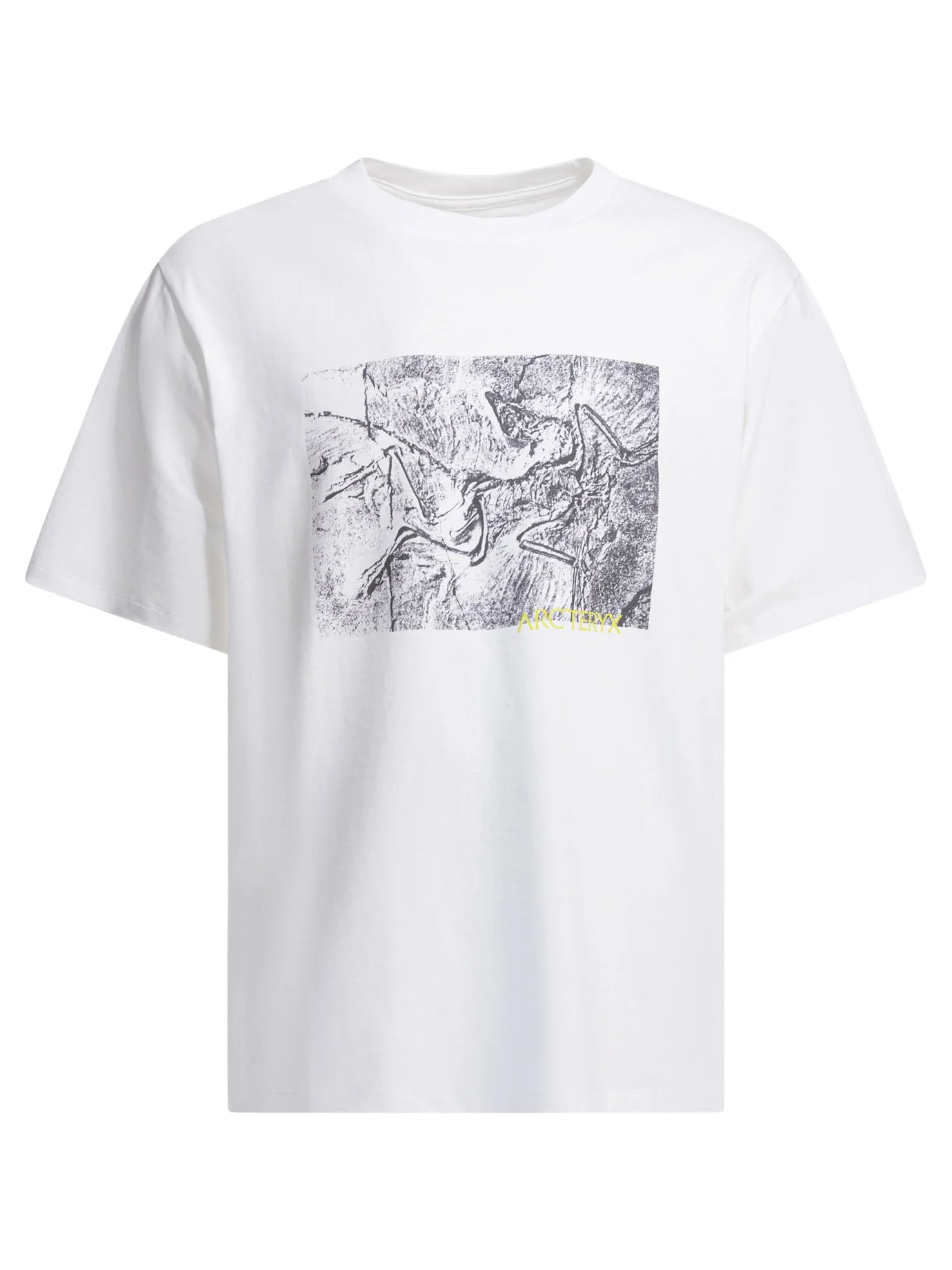 Arc'teryx Kragg Cotton Lithographica Crewneck T-shirt White - 1
