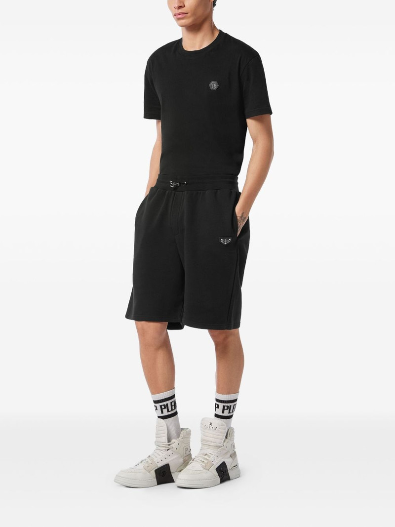 PHILIPP PLEIN cotton track shorts outlook