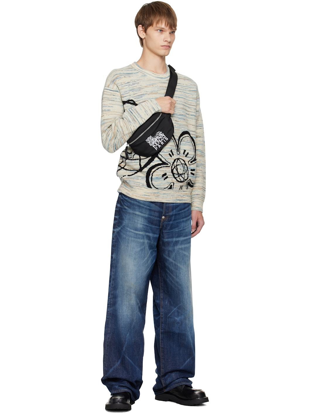 Black Kenzo Paris 'KENZO Happy Tiger' Belt Bag - 4