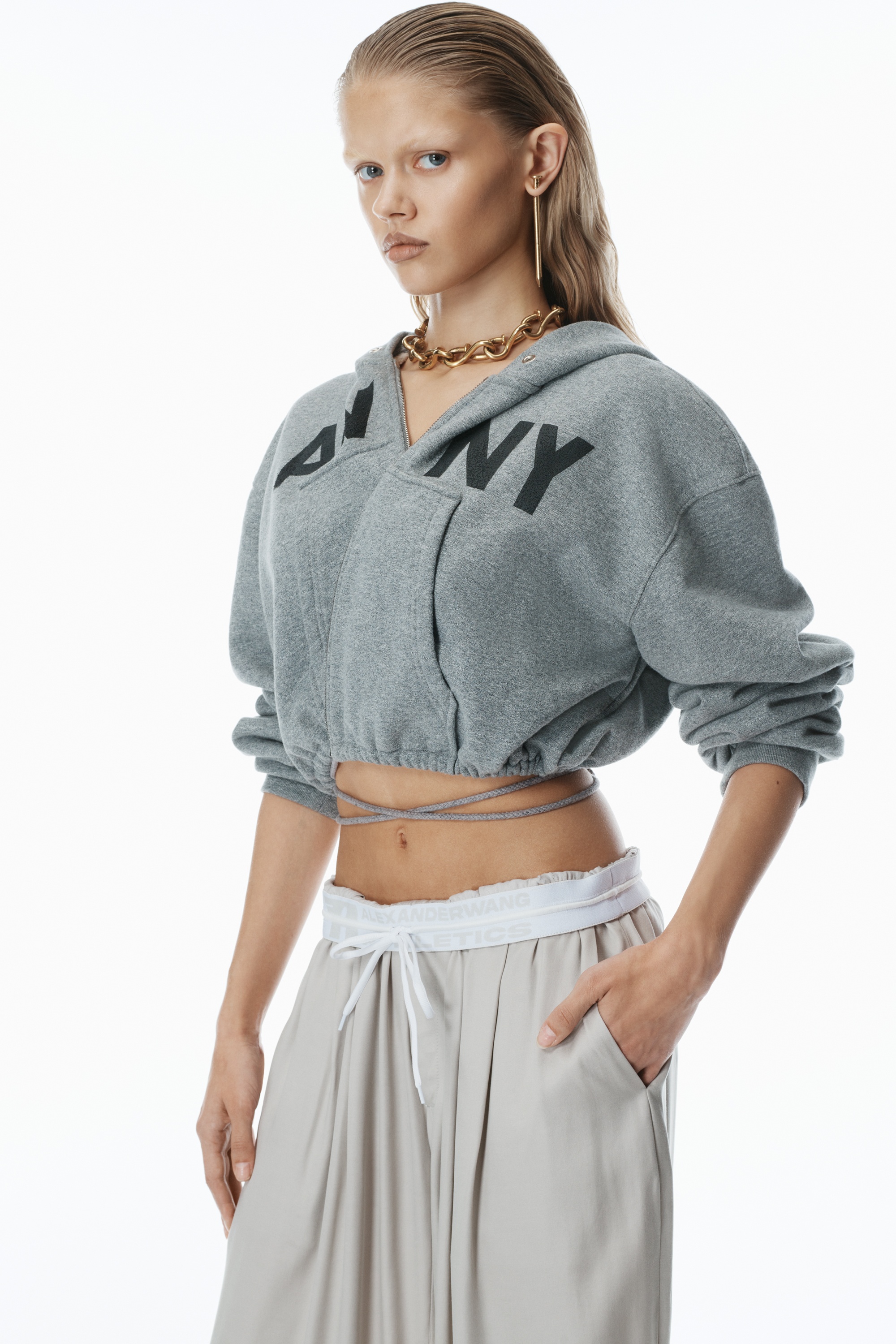 Pre-Styled Trouser with Turn-Down Waistband - 3
