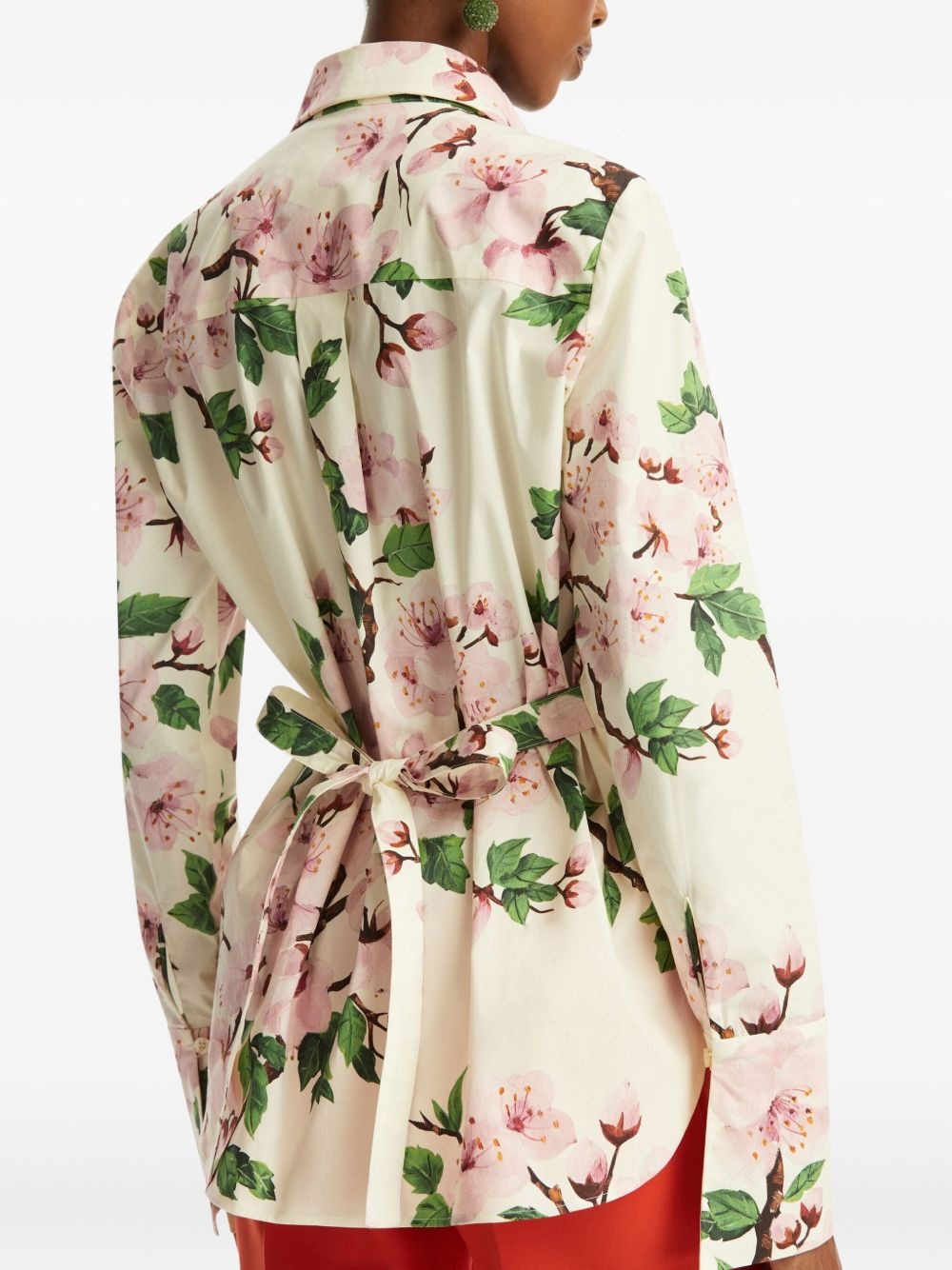 printed poplin shirt - 6
