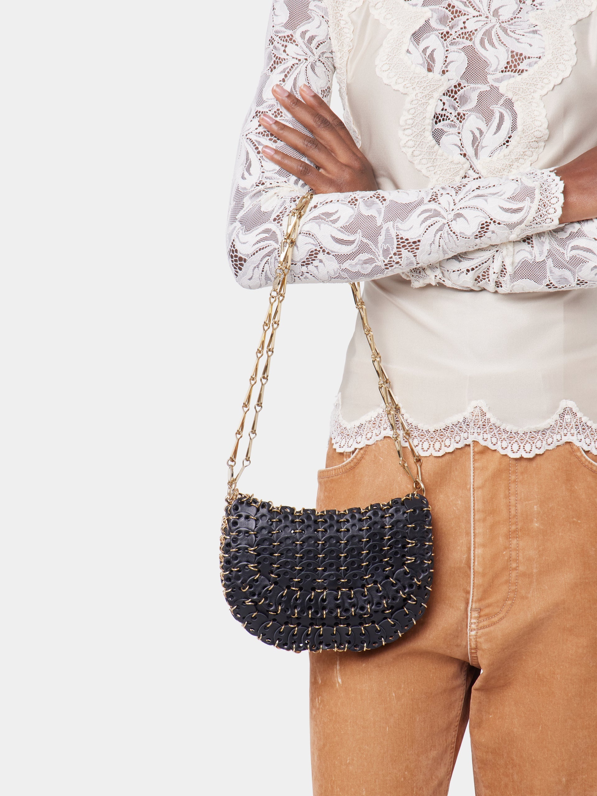 1969 BLACK MESSENGER LEATHER BAG - 4