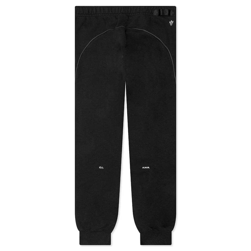 NIKE X NOCTA FLEECE CS PANTS -BLACK/WHITE - 2