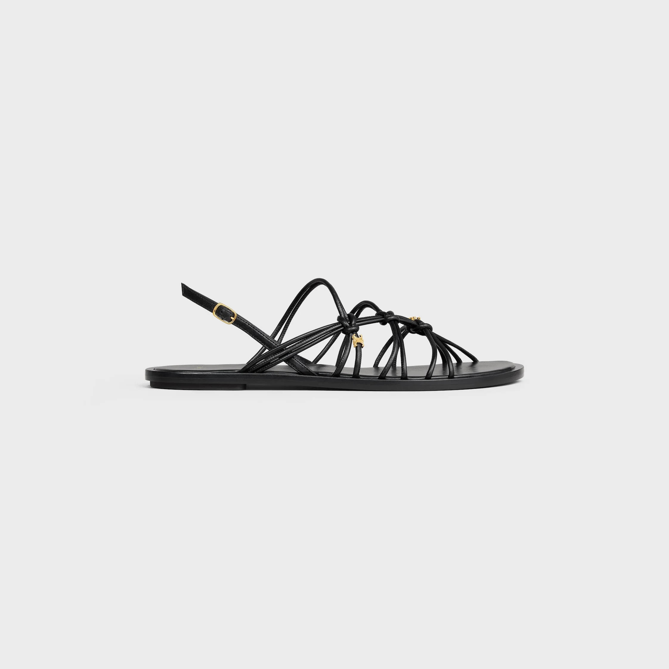 KNOTS TRIOMPHE FLAT SANDAL IN GOATSKIN - 1