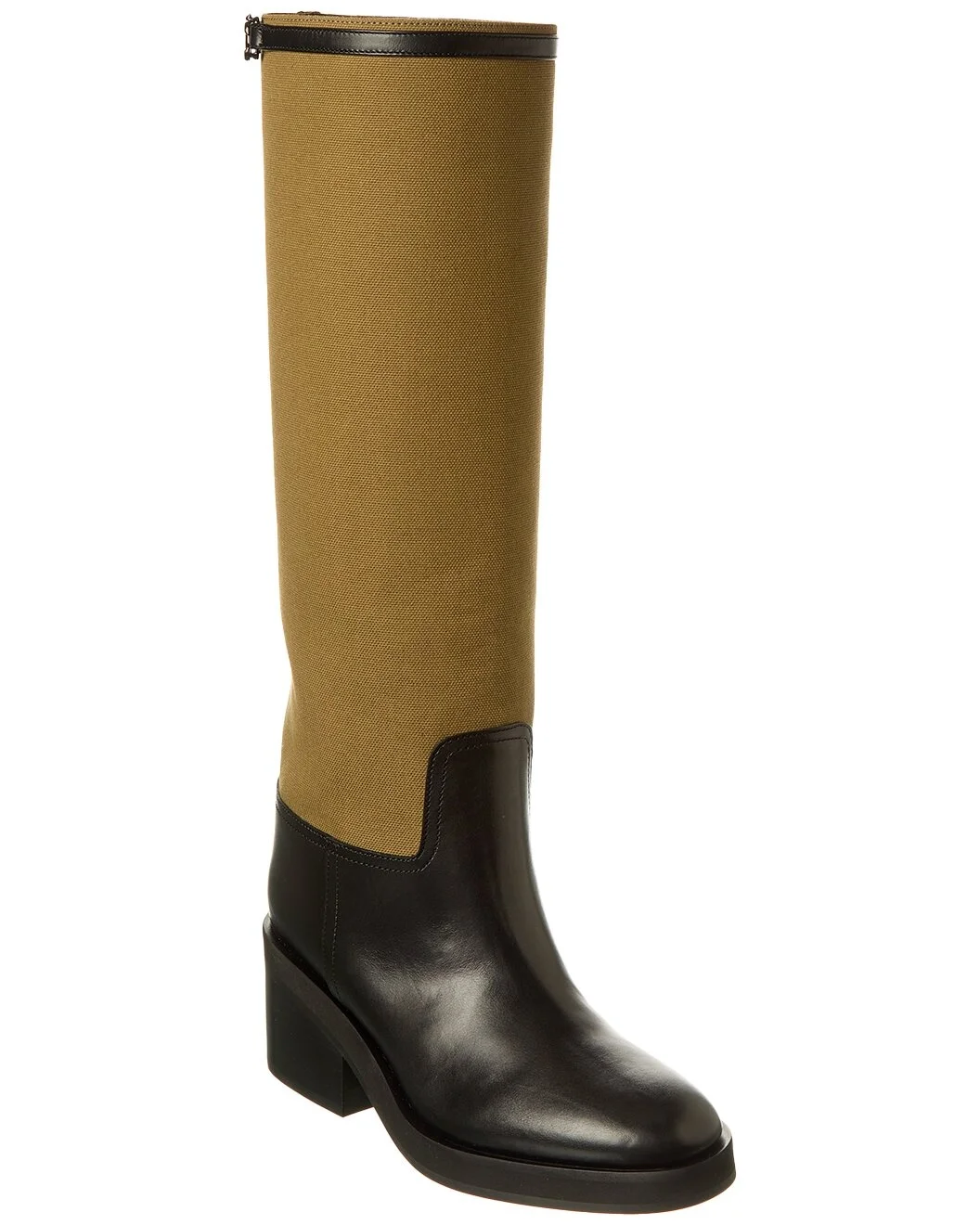 Jimmy Choo Yasmin 70 Canvas & Leather Knee-High Boot - 1
