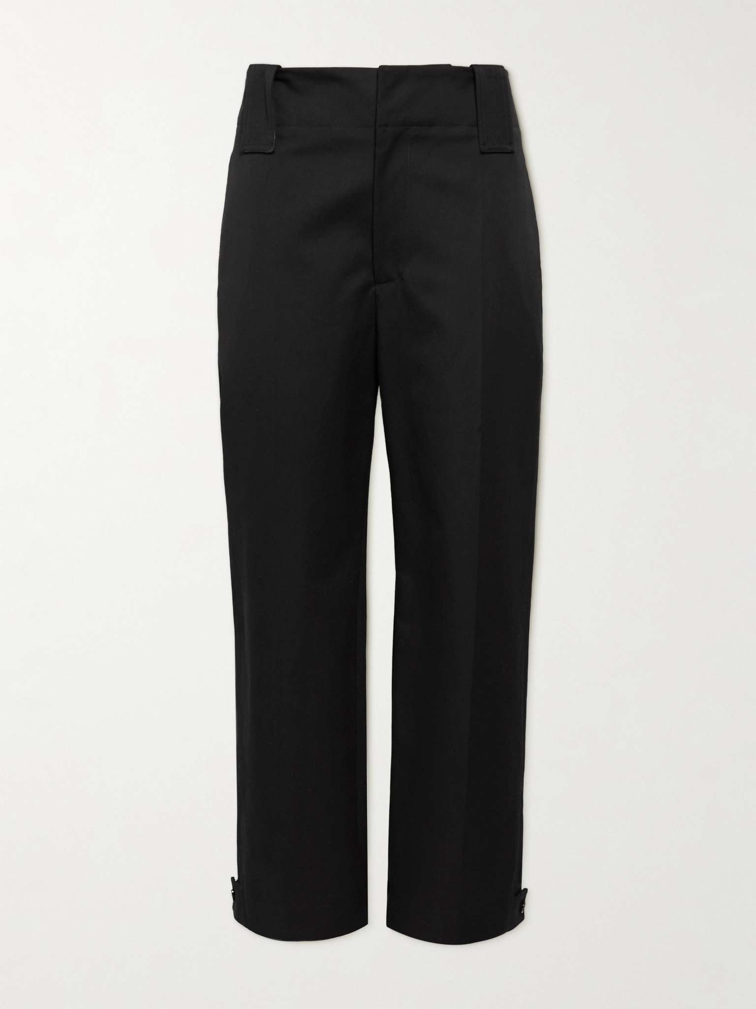 Wide-Leg Cotton-Twill Trousers - 1