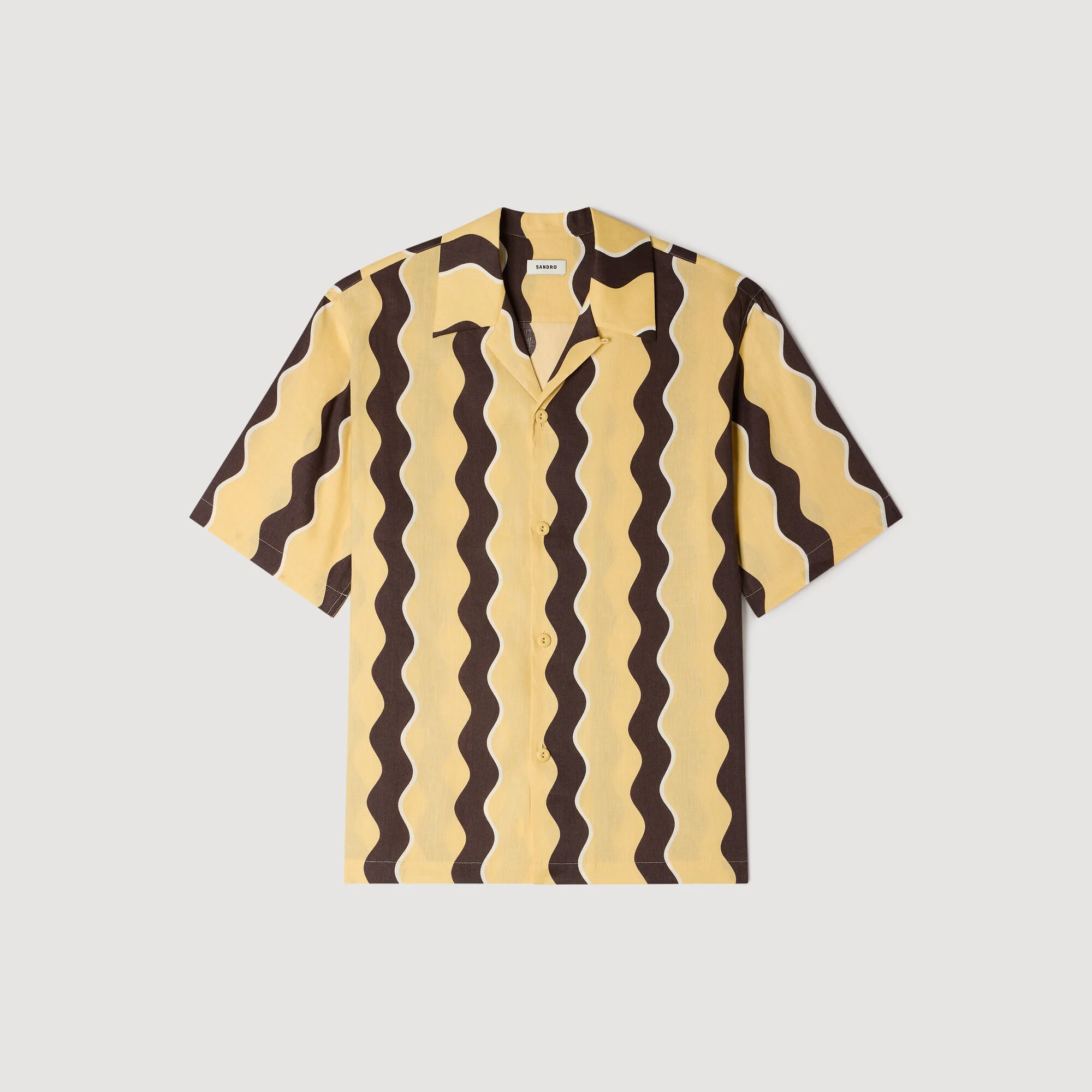 PRINTED LINEN SHIRT - 1