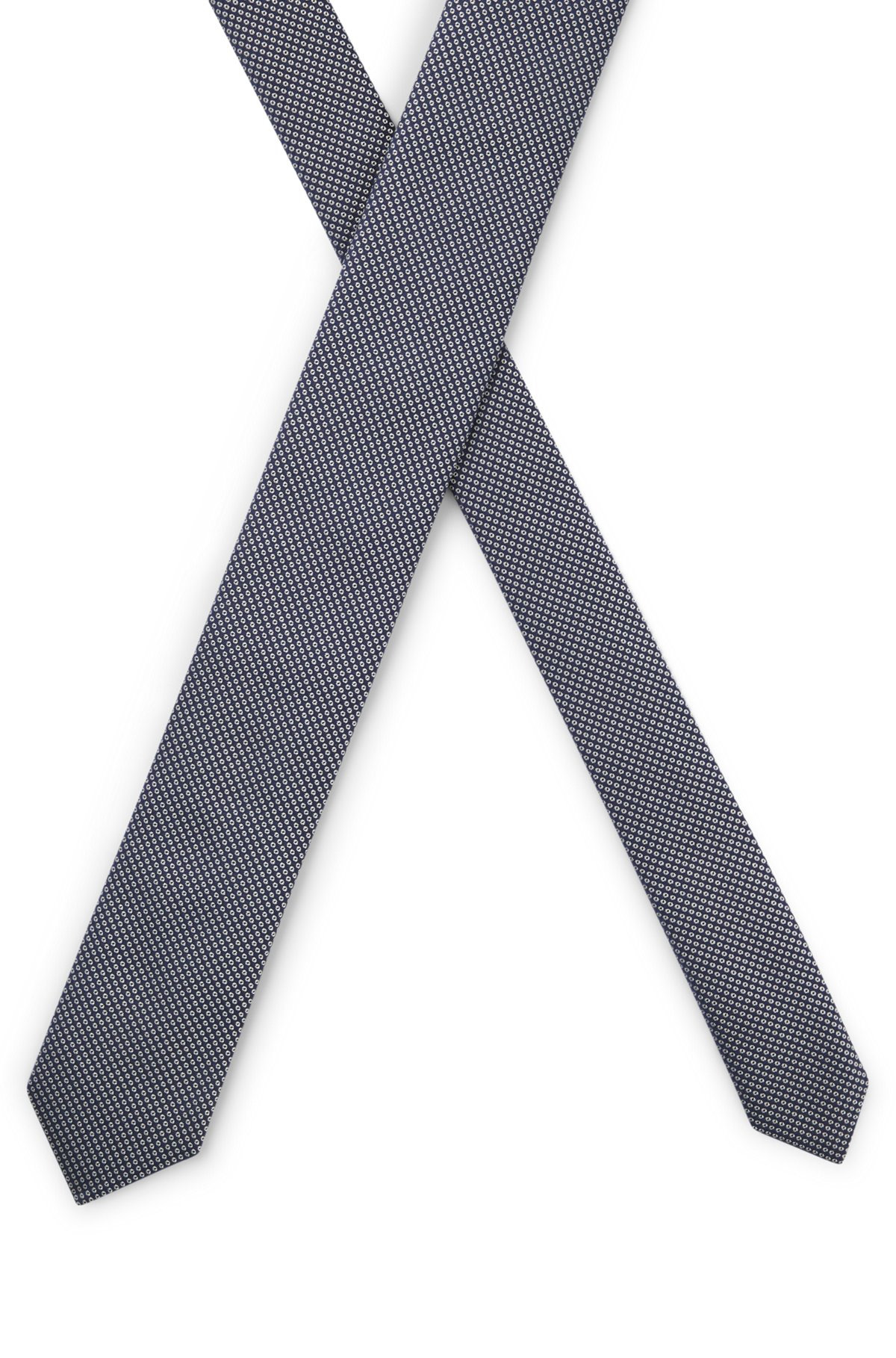 SILK TIE WITH SUBTLE JACQUARD PATTERN - 4