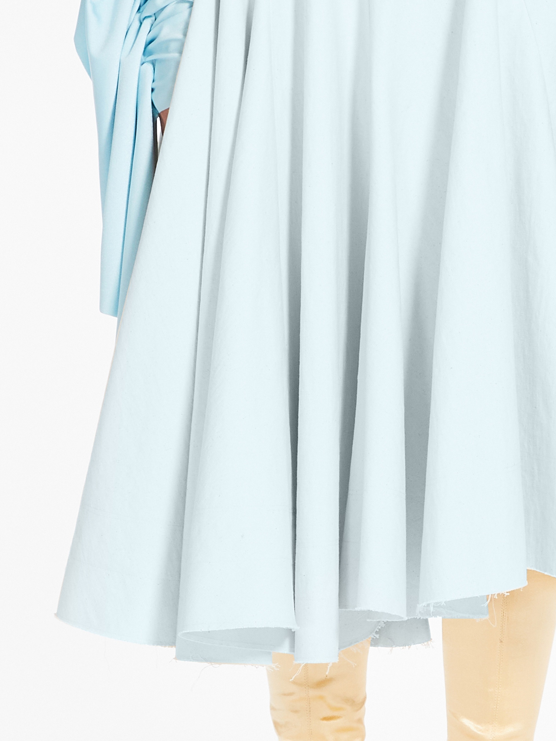 GHISA Asymmetric skirt with godets - 6