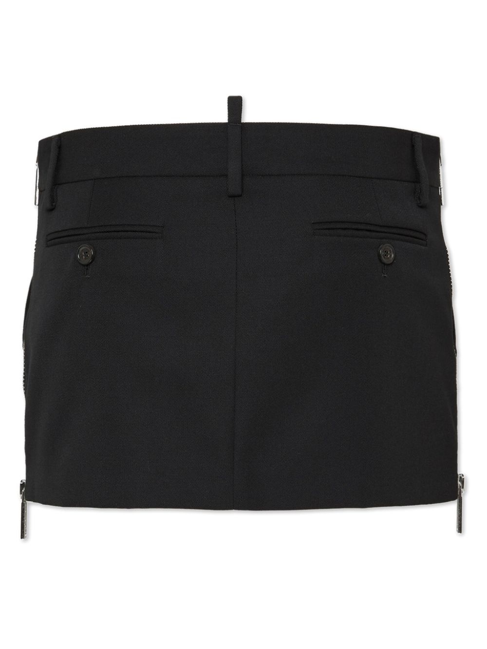side-zip mini skirt - 2