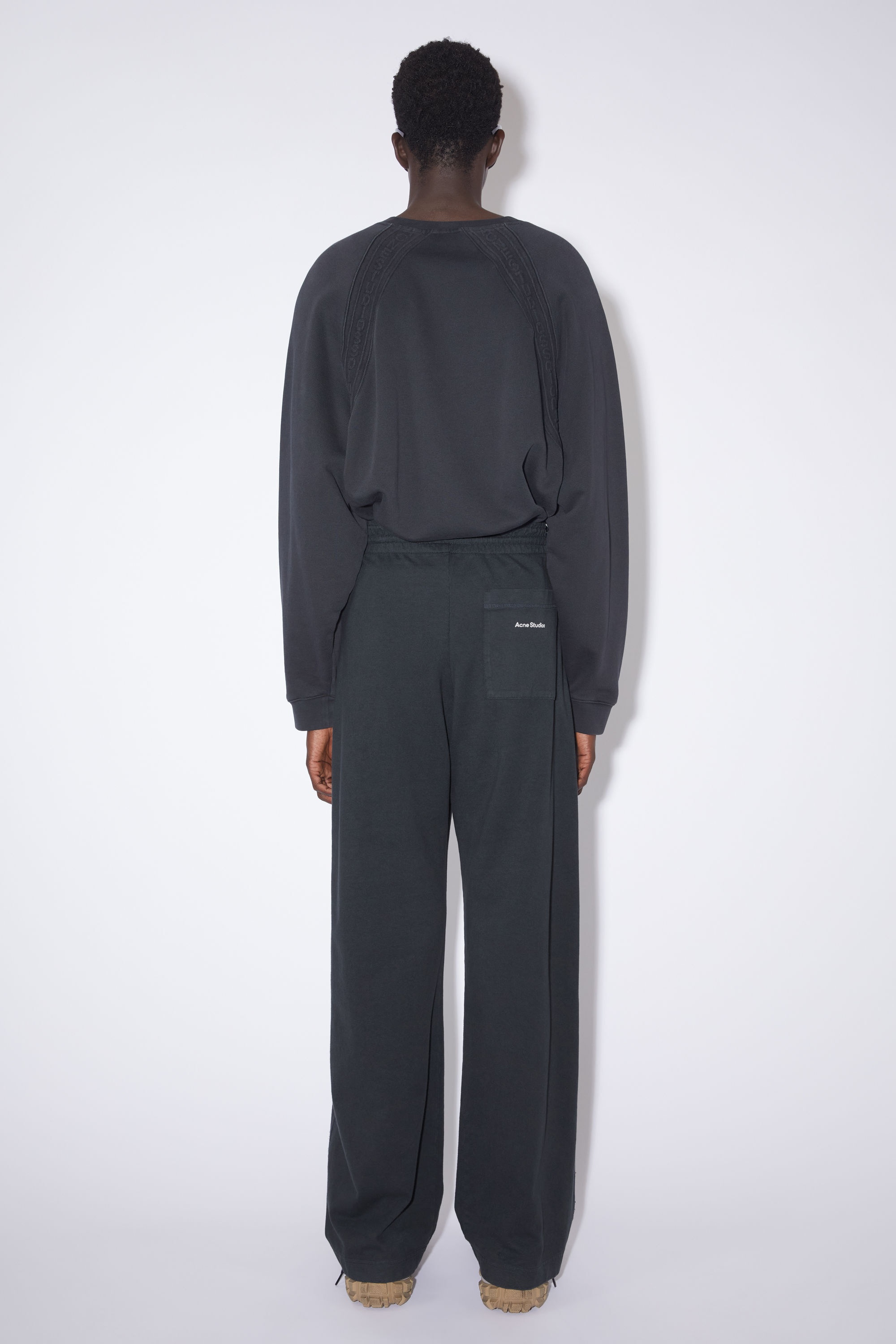 Acne Studios Logo sweatpants - Black | REVERSIBLE