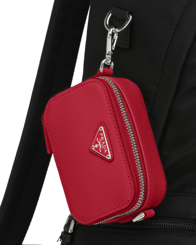 Prada Saffiano Leather Mini Pouch outlook