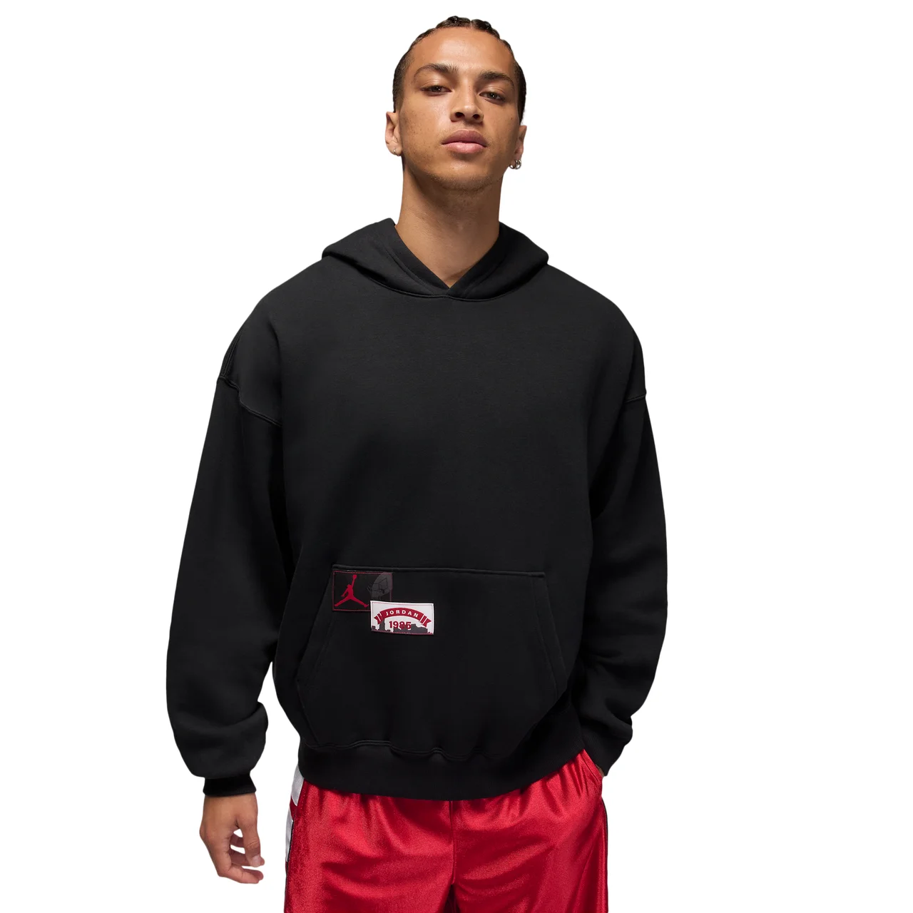 Jordan Mens Jordan MJ BRK Oversized Pullover HD CLD - 1