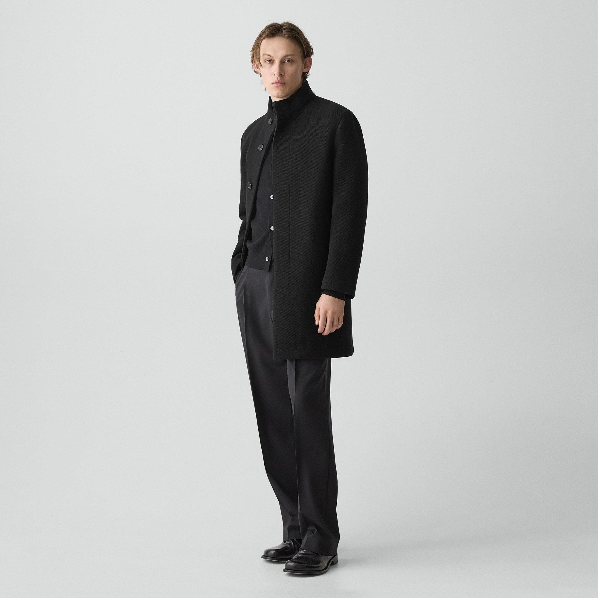 Belvin Coat in Textured Wool-Blend Melton - 2