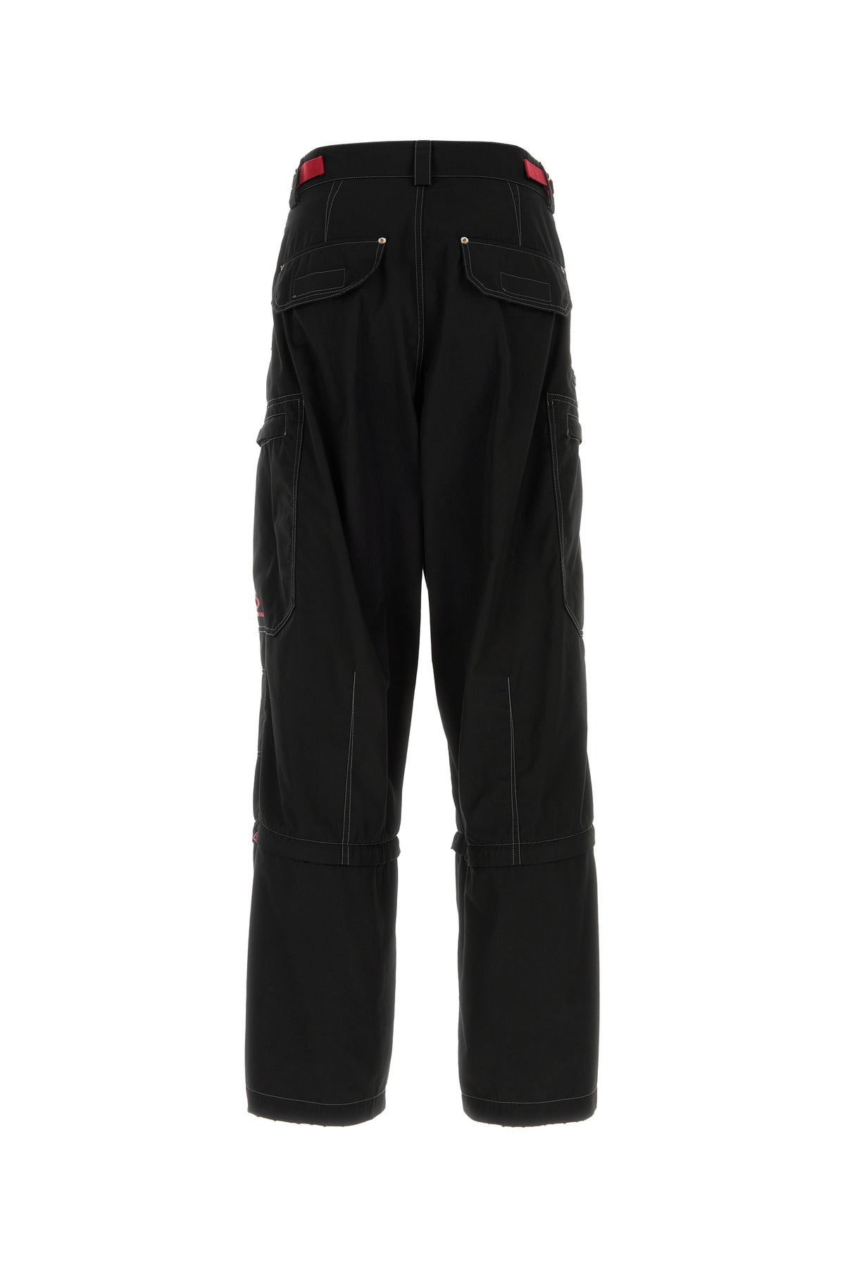 Black cotton cargo pant - 2