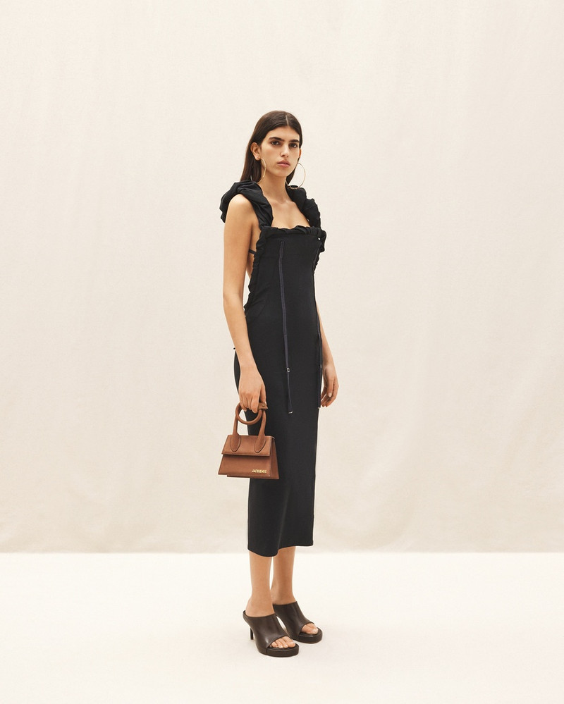 JACQUEMUS La robe Crema outlook