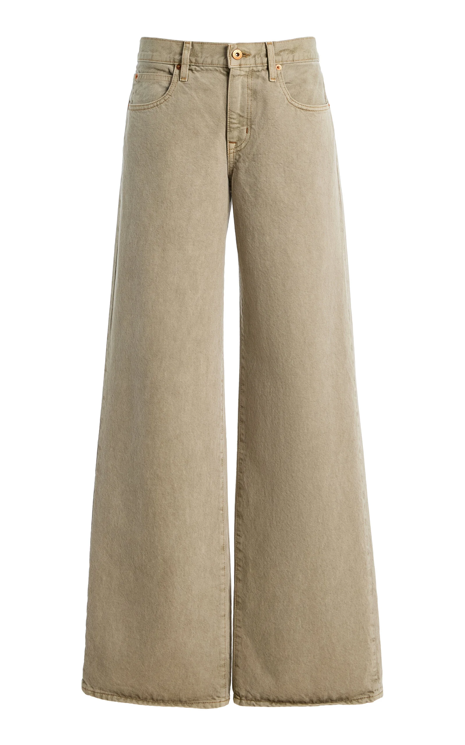 Mica Rigid Low-Rise Wide-Leg Jeans neutral - 1