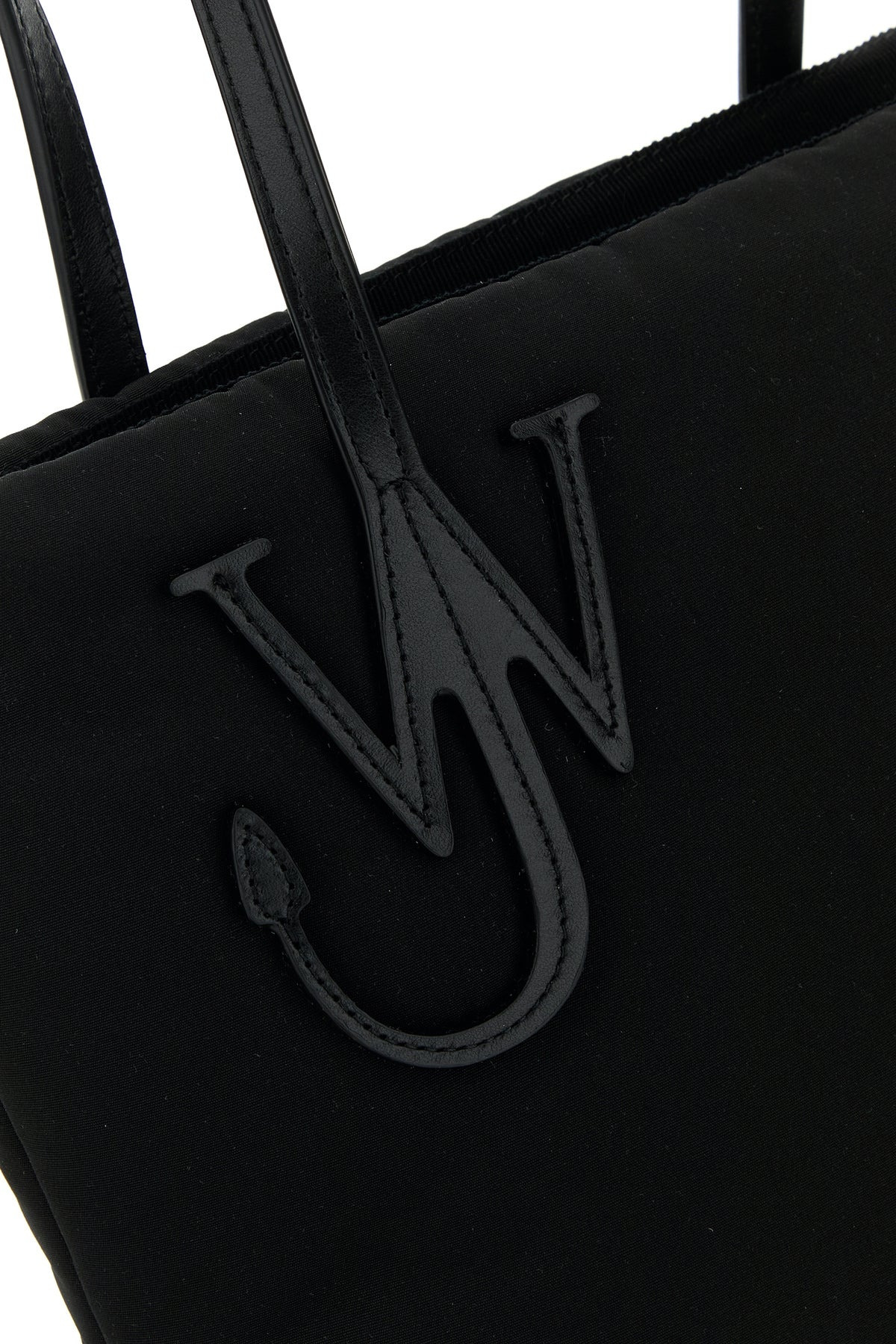 Black fabric Puffy Anchor shopping bag - 4
