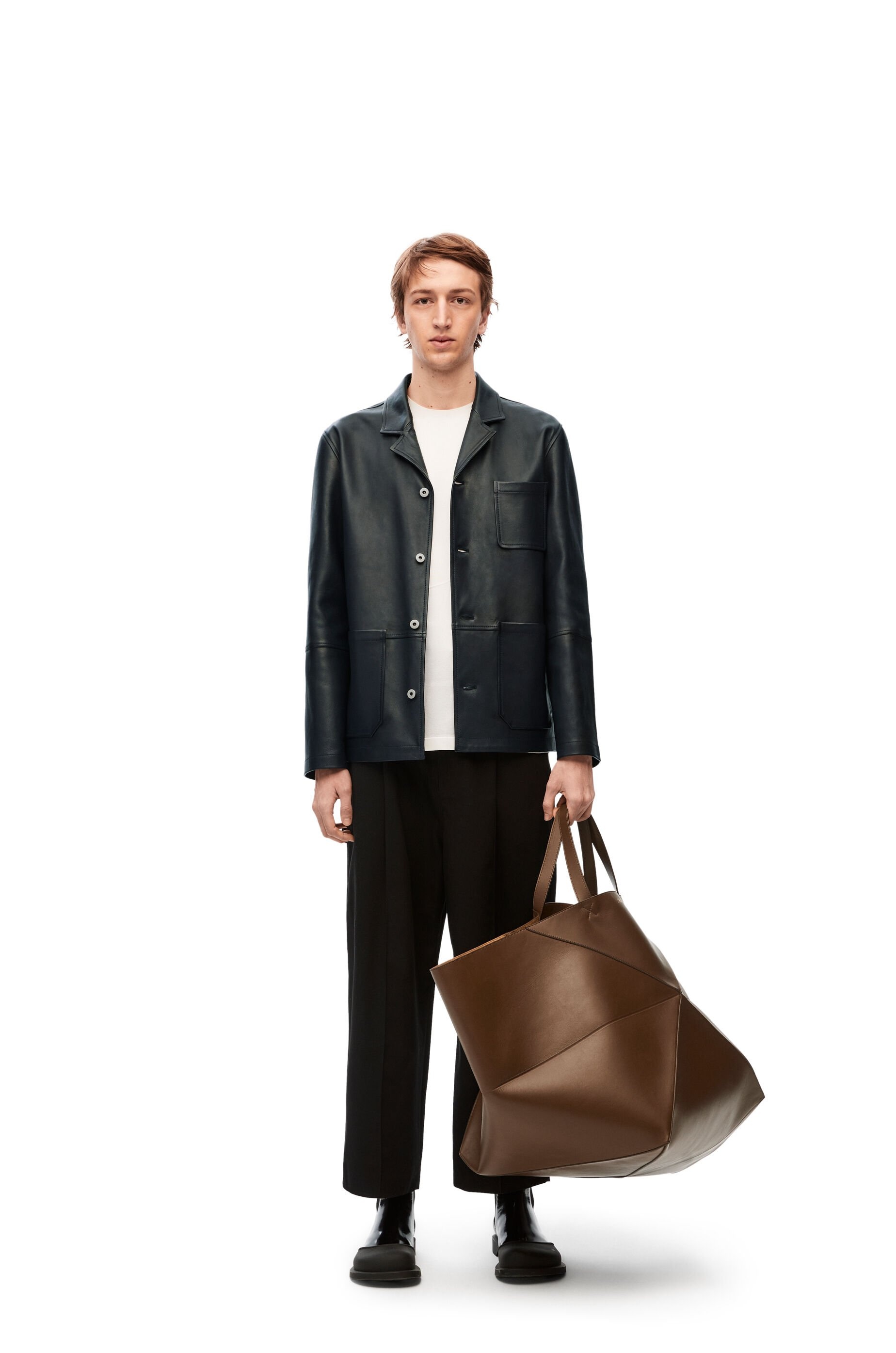 Workwear jacket in nappa lambskin - 2