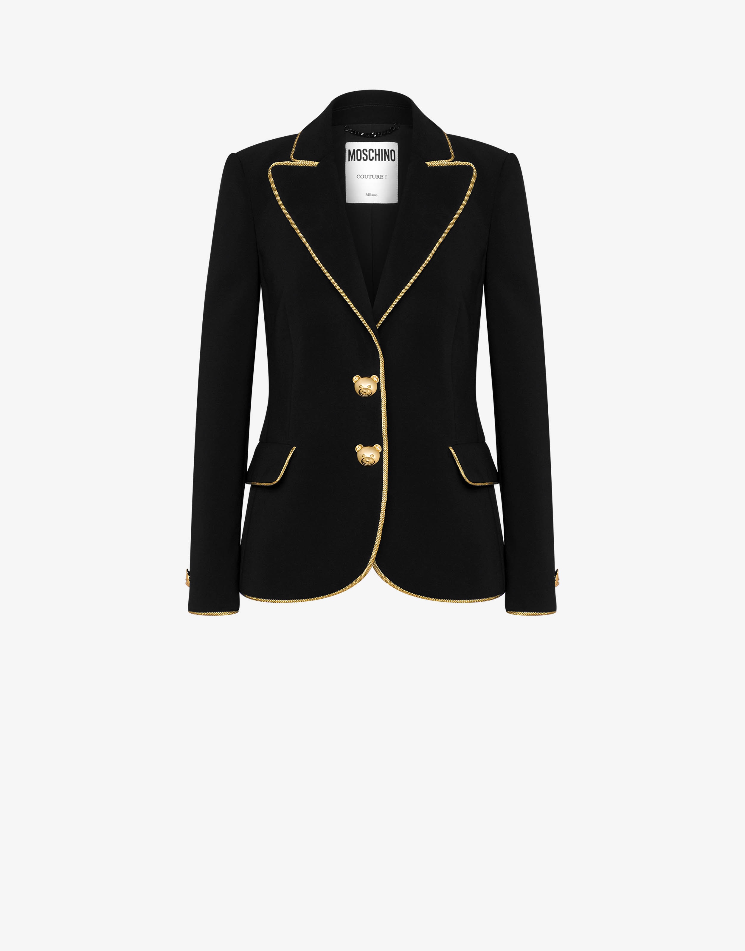TEDDY BUTTONS CRÊPE JACKET - 1