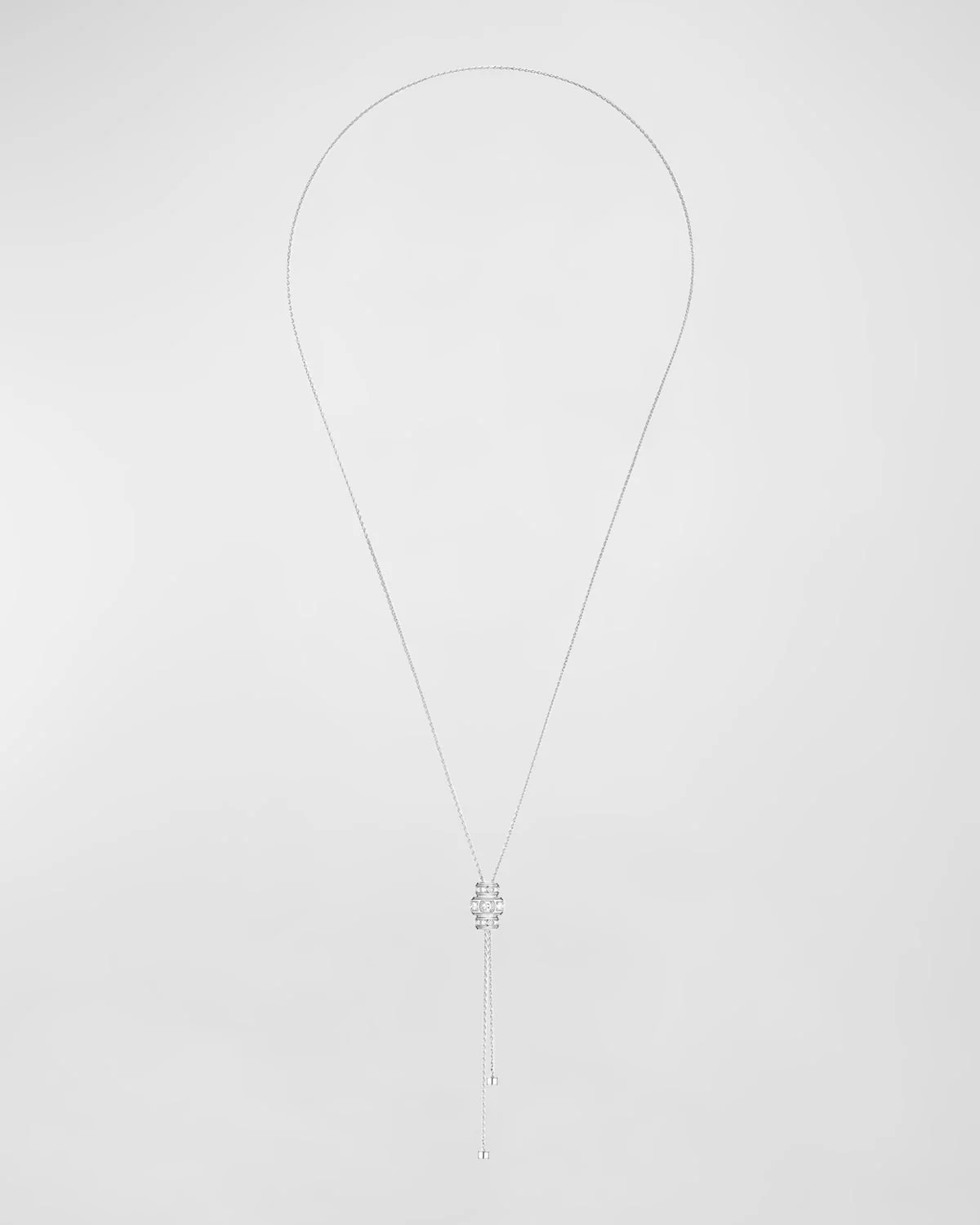 Possession 18K White Gold Y Drop Necklace - 1
