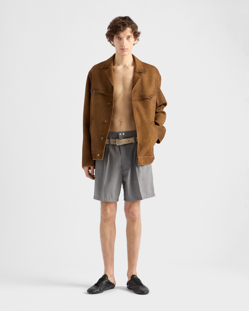 Prada Wool Bermudas outlook