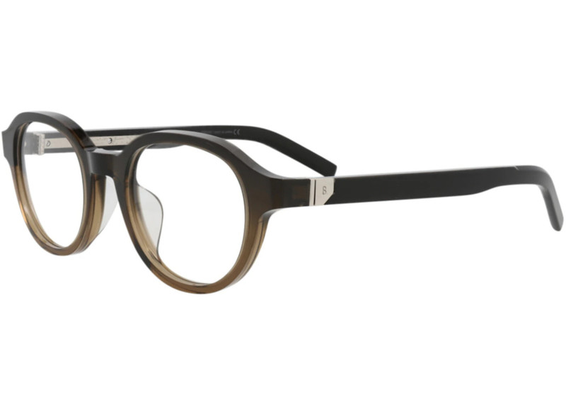 Berluti Berluti Round-Frame Acetate Optical Frames Brown Black Transparent (BL50020U-49-047) outlook