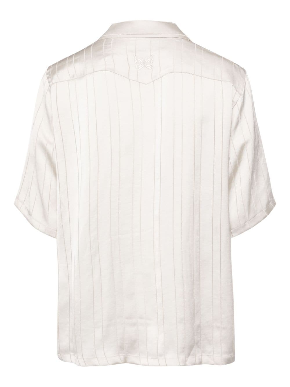 butterfly-embroidered shirt - 2