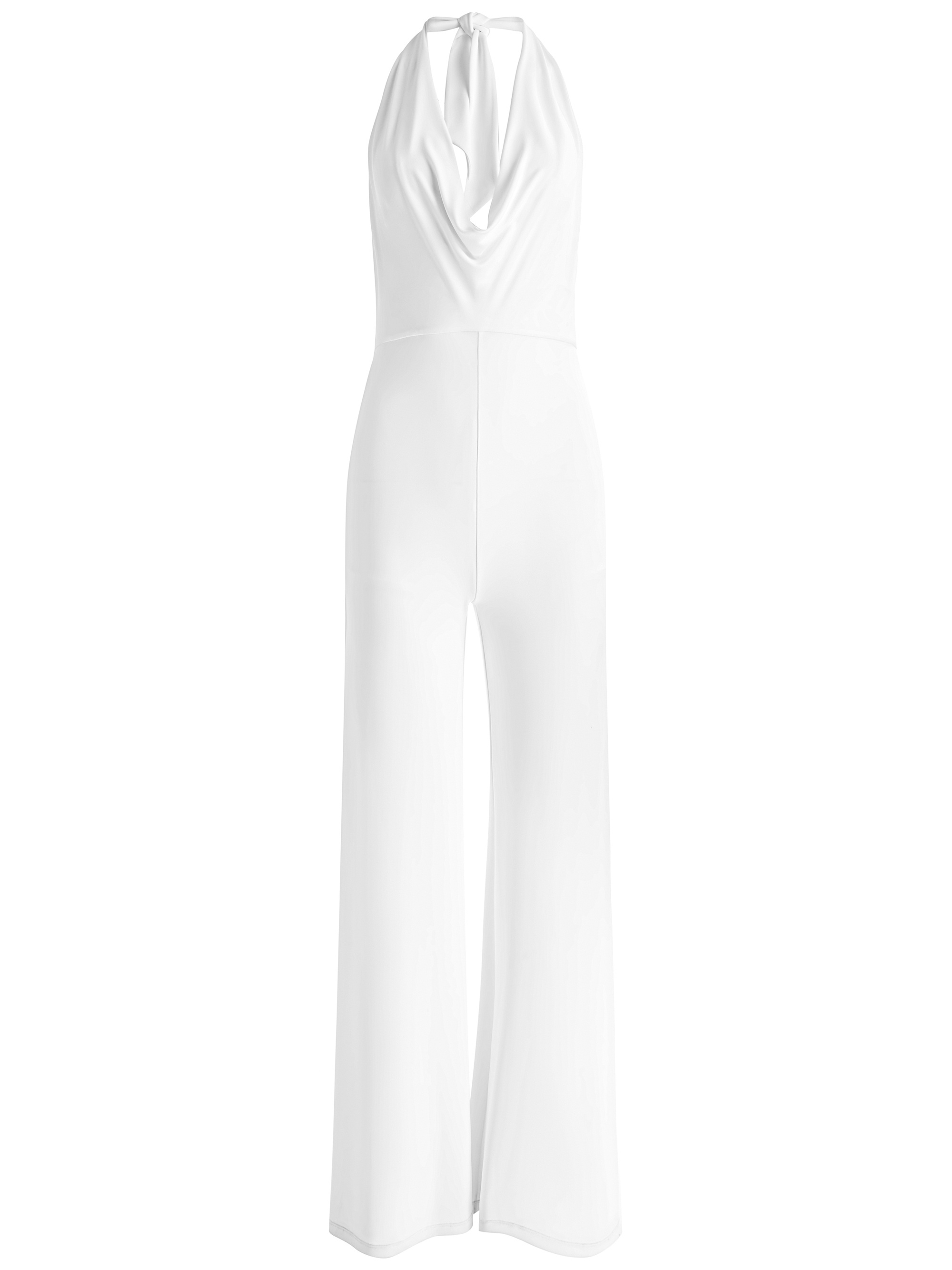 COLBY COWL NECK OPEN BACK JUMPSUIT - 1