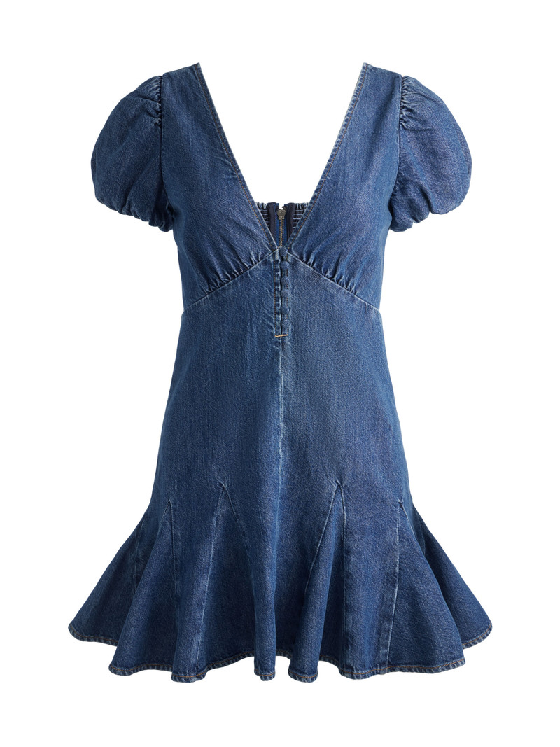 FARA DENIM MINI DRESS 1
