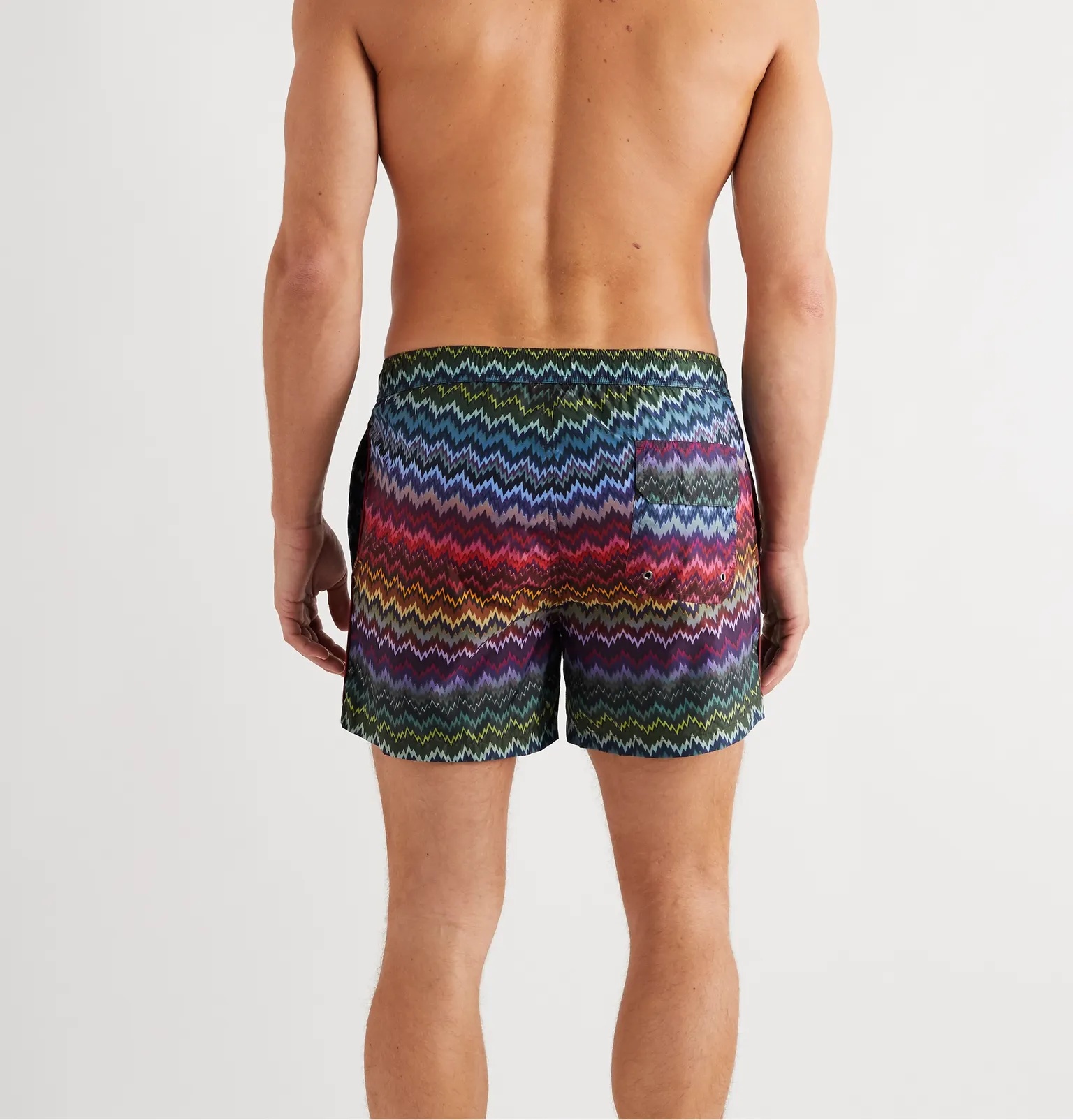 Mid-Length Printed Swim Shorts - 3