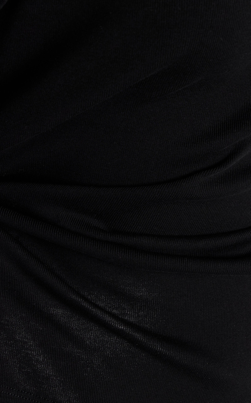 FLORE FLORE Exclusive Steffi Boat Neck Organic Cotton Top black outlook