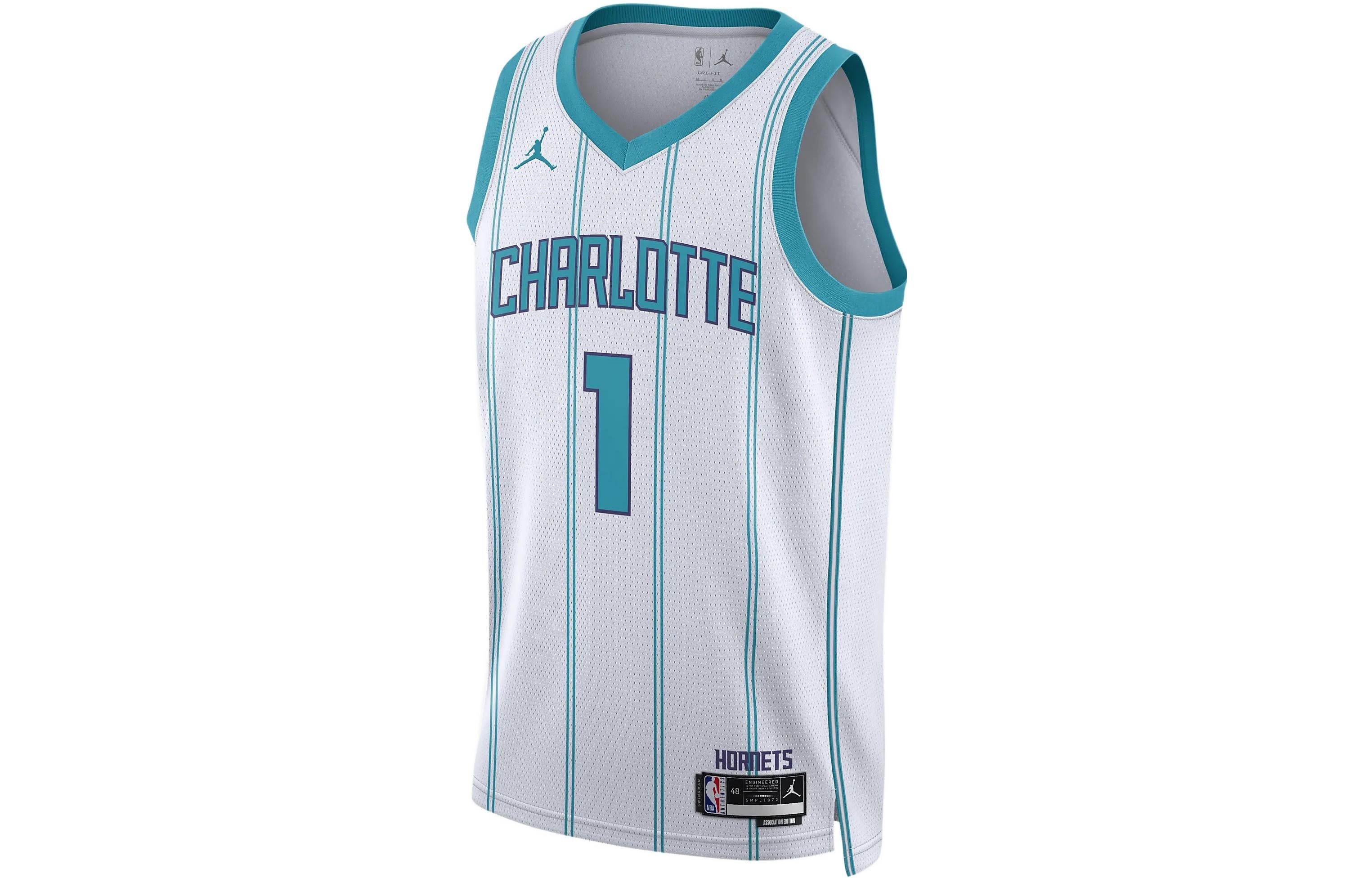 Air Jordan Dri-FIT NBA Charlotte Hornets Lamelo Ball Association Edition 2022/23 Swingman Jersey DN2 - 2