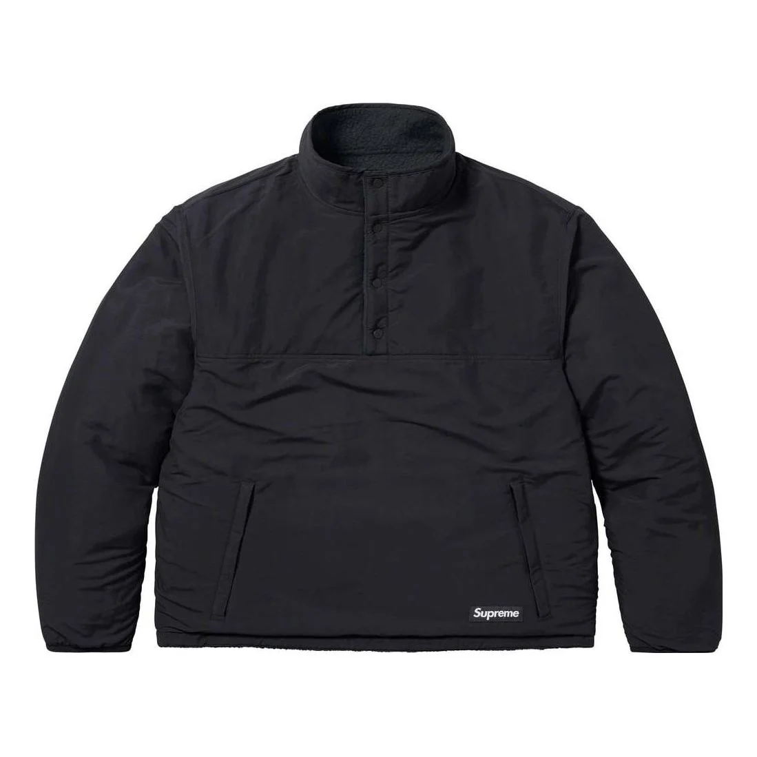 Supreme x Polartec Shearling Reversible Pullover 'Black' SUP-FW23-233 - 1
